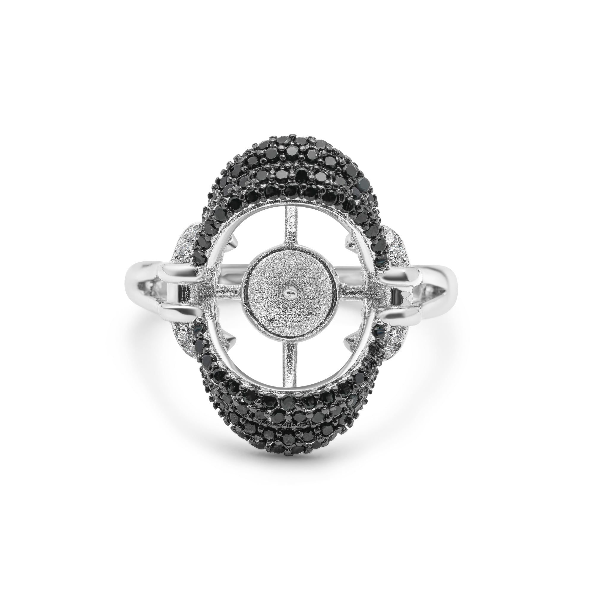 Adjustable Ring 925 Silver for pearl SC177