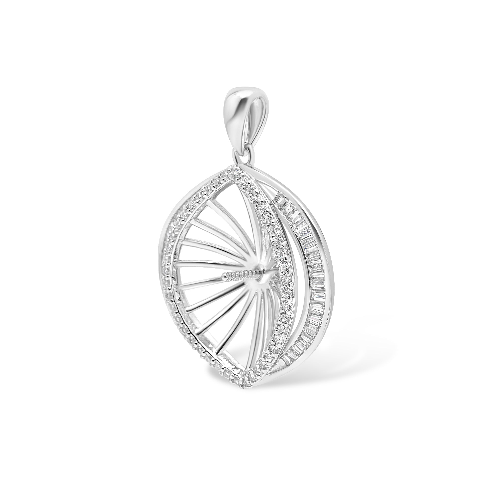 Pendant Clasps 925 Silver for pearl SC191