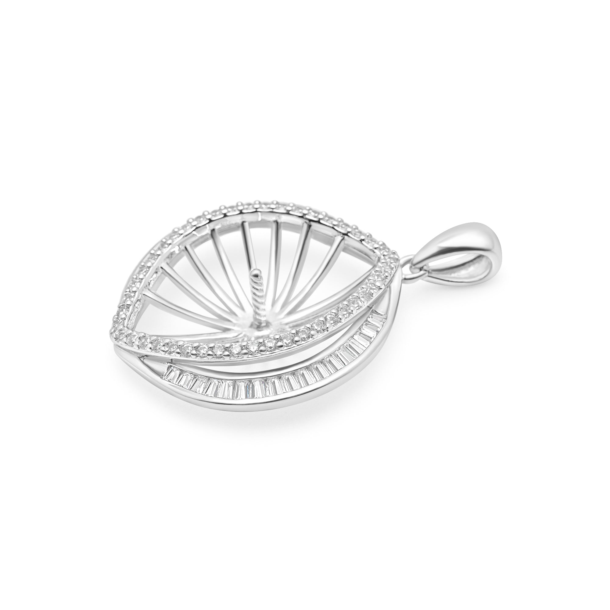 Pendant Clasps 925 Silver for pearl SC191