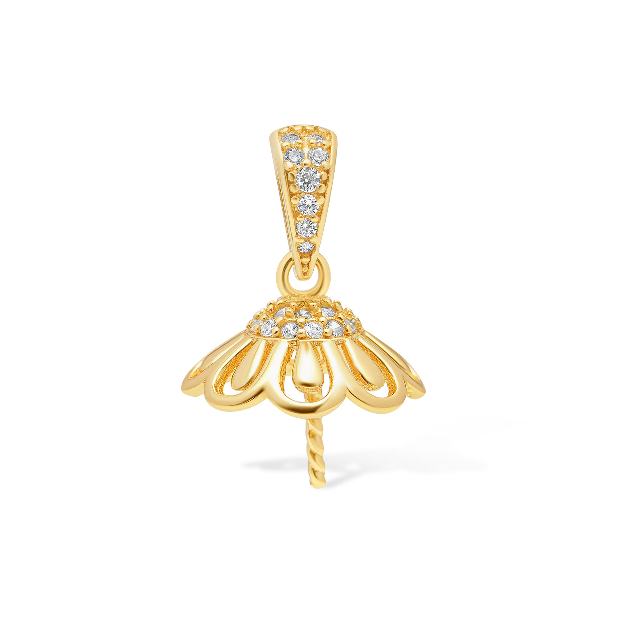 Pendant Clasps 925 Silver for pearl SC196