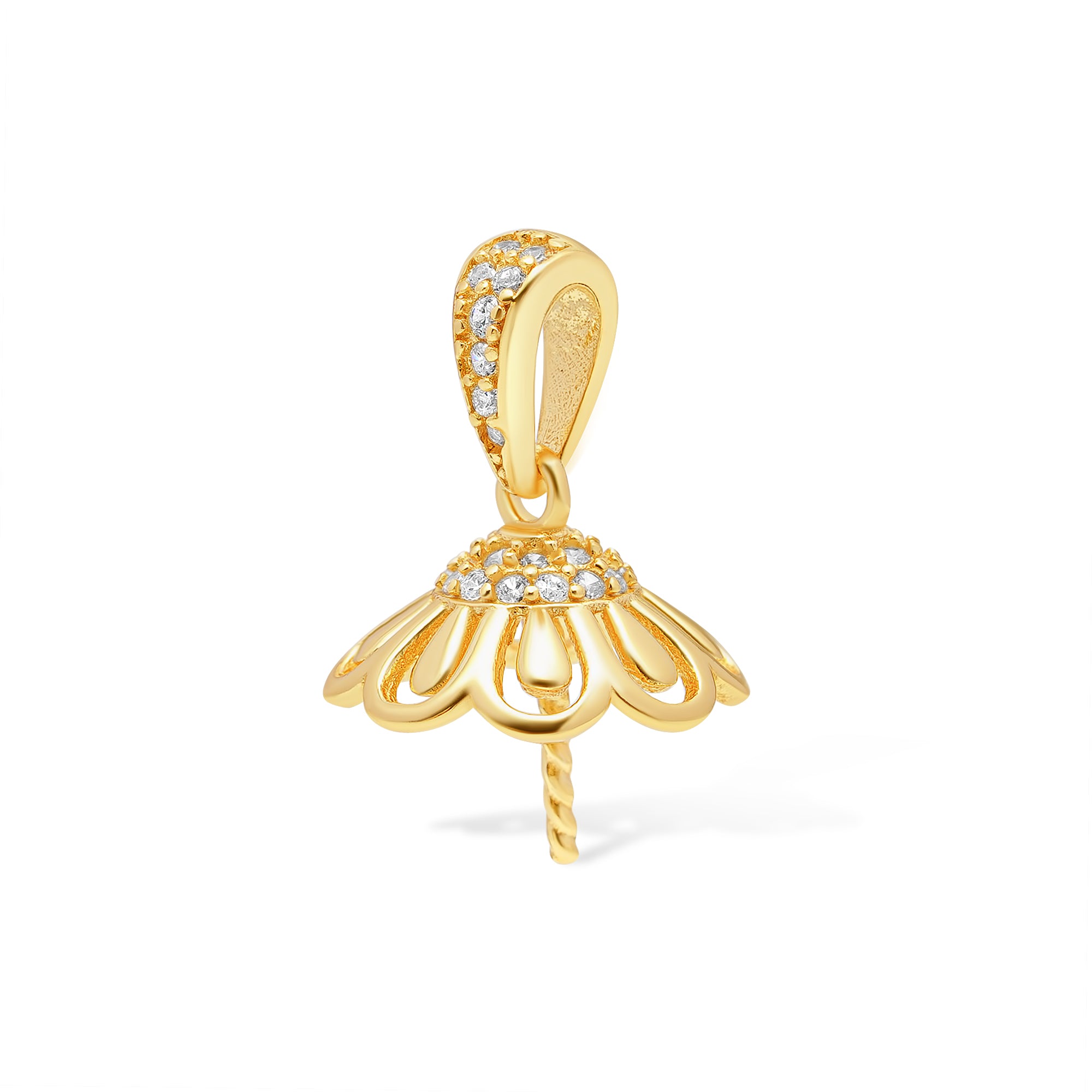 Pendant Clasps 925 Silver for pearl SC196