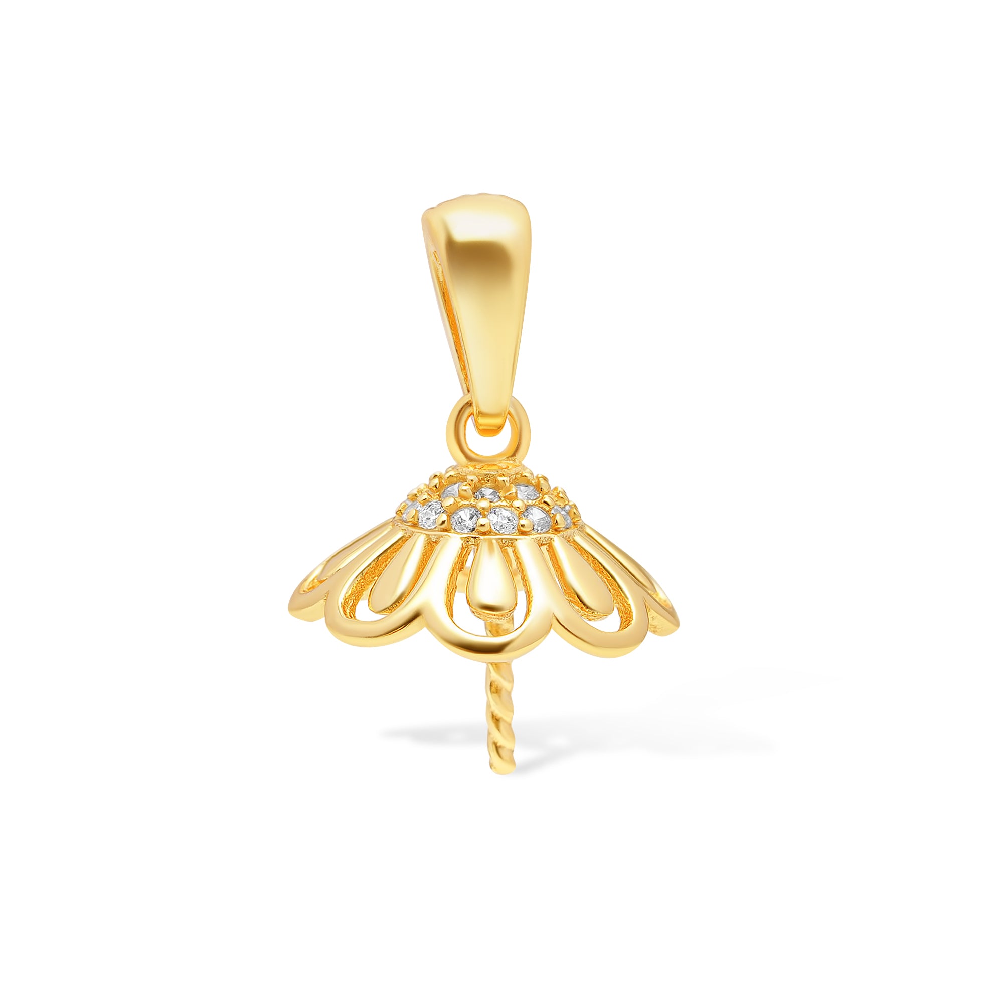 Pendant Clasps 925 Silver for pearl SC196