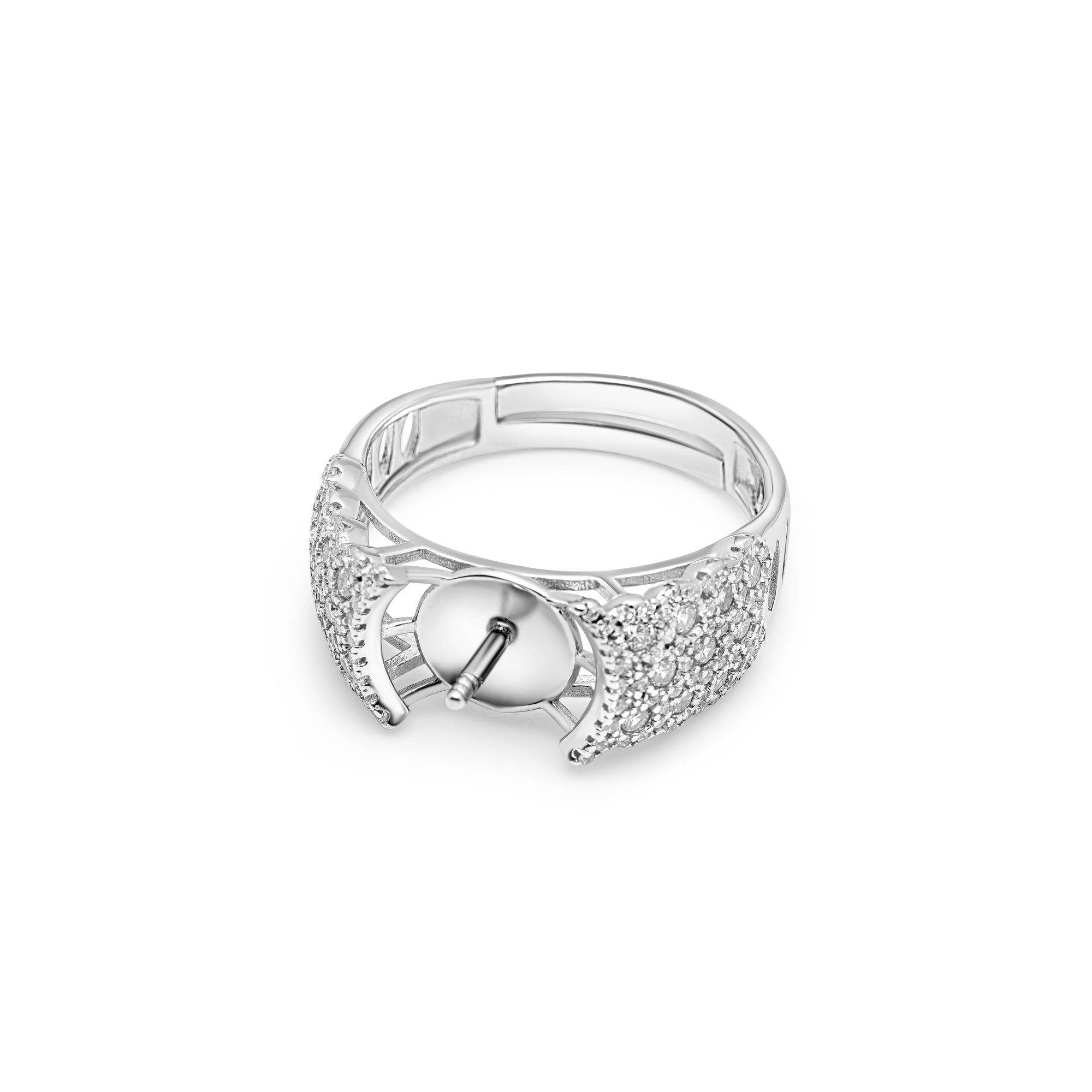 Adjustable Ring 925 Silver for pearl SC199/SC199G