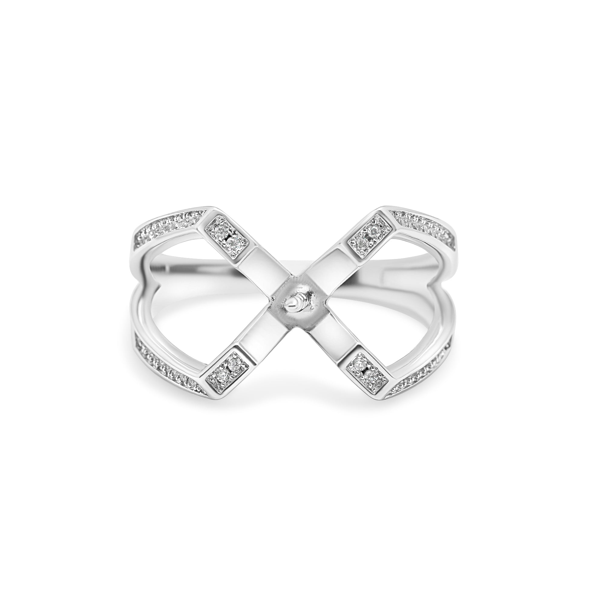 Adjustable Ring 925 Silver for pearl SC205