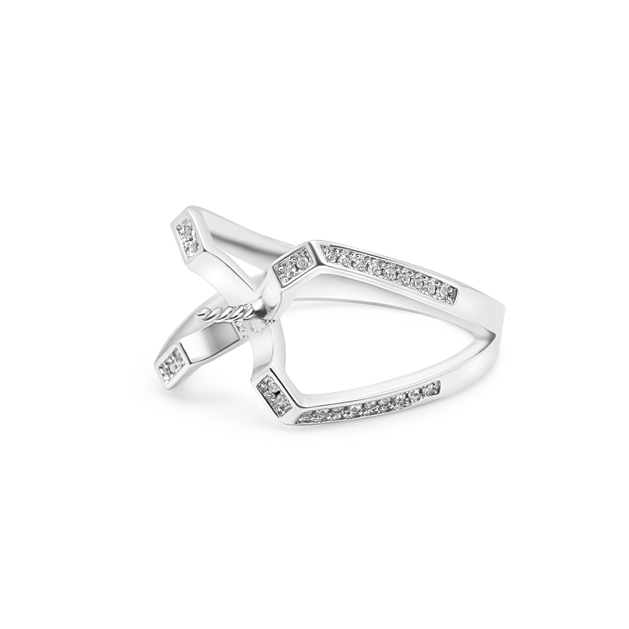 Adjustable Ring 925 Silver for pearl SC205