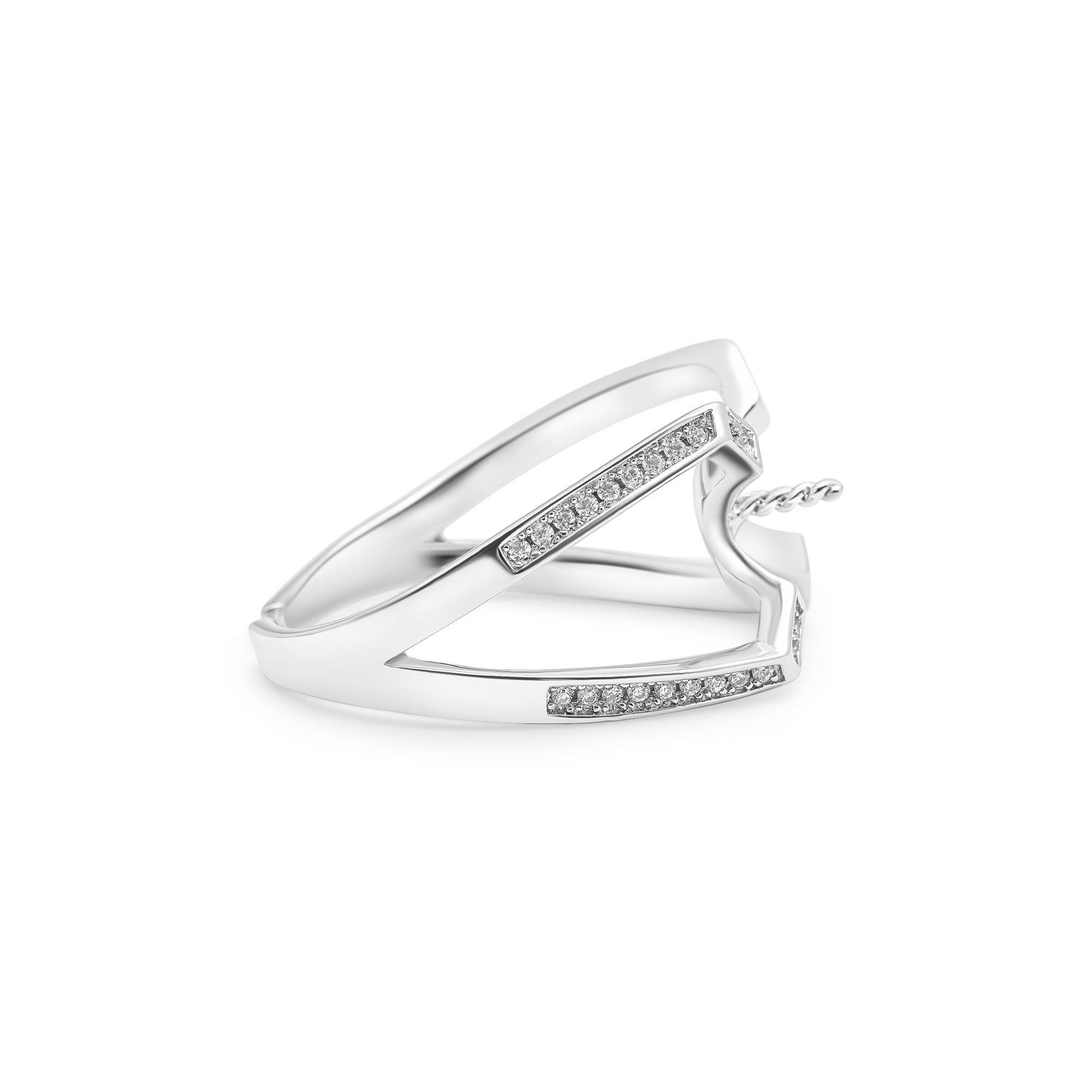 Adjustable Ring 925 Silver for pearl SC205