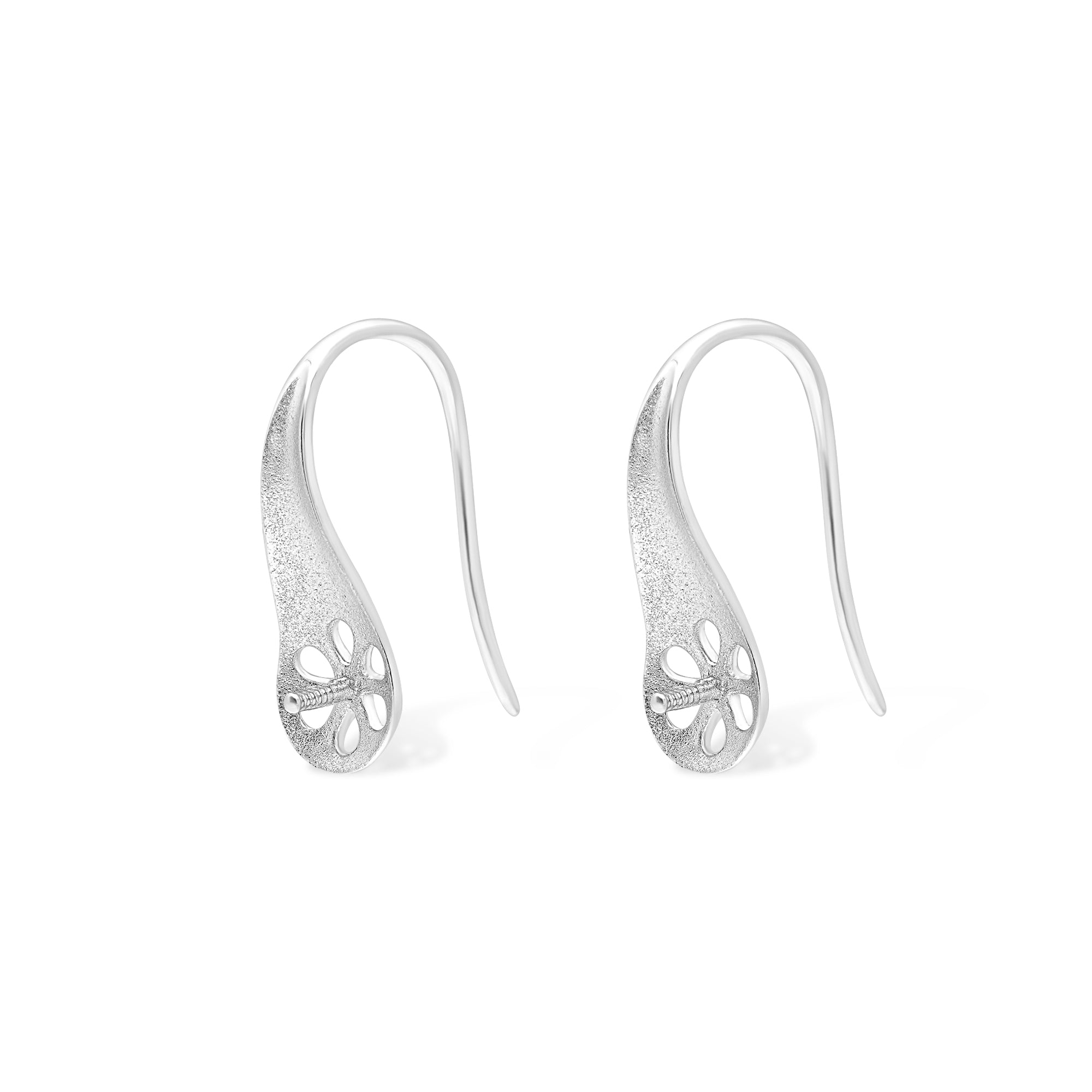 Stud Earring Bails 925 Silver for Pearl SC211 & SC211G