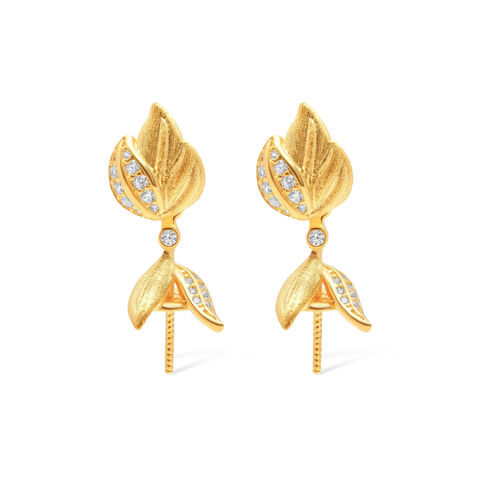Dangle Earring Bails 925 Silver for Pearl SC213