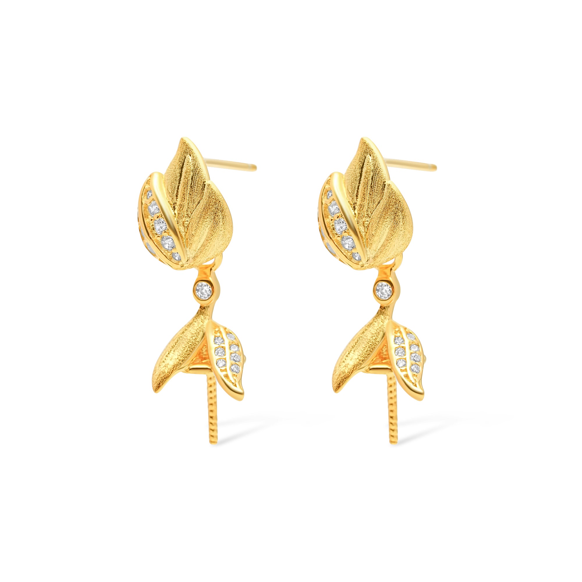 Dangle Earring Bails 925 Silver for Pearl SC213