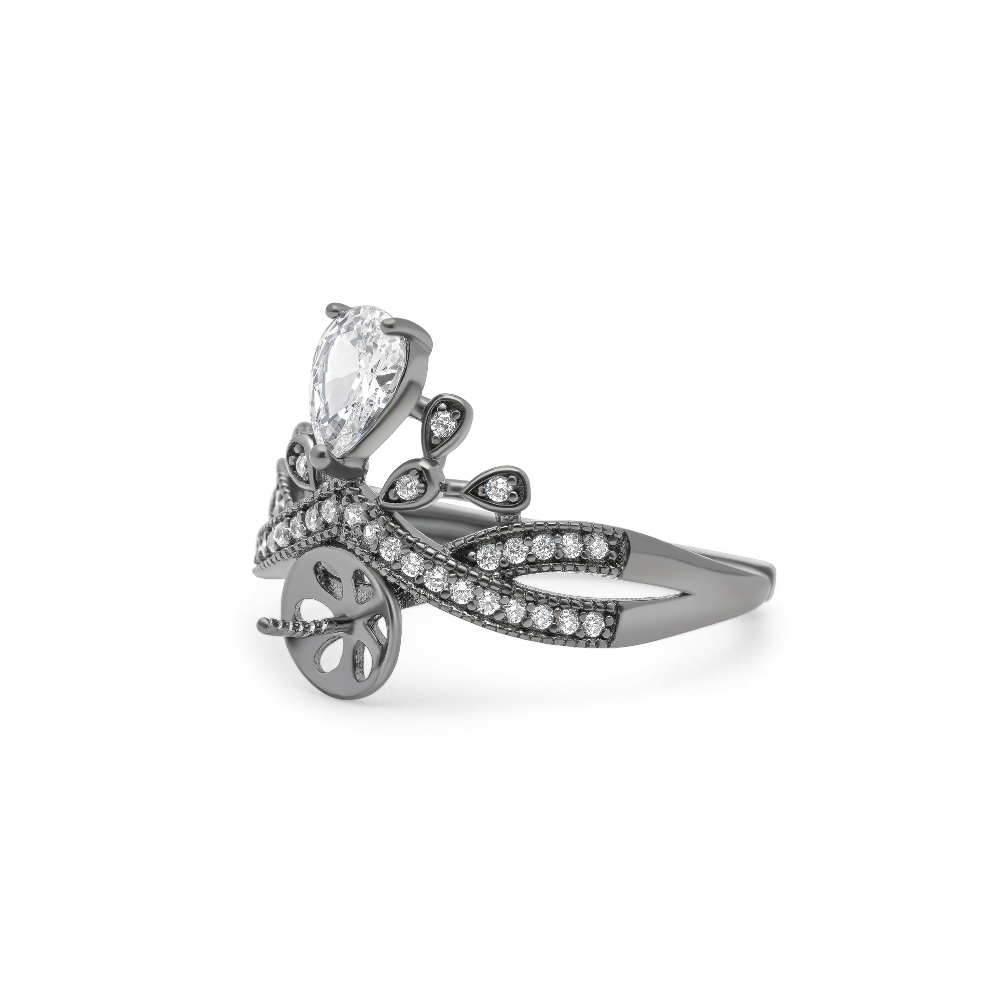 Adjustable Ring 925 Silver for pearl SC218