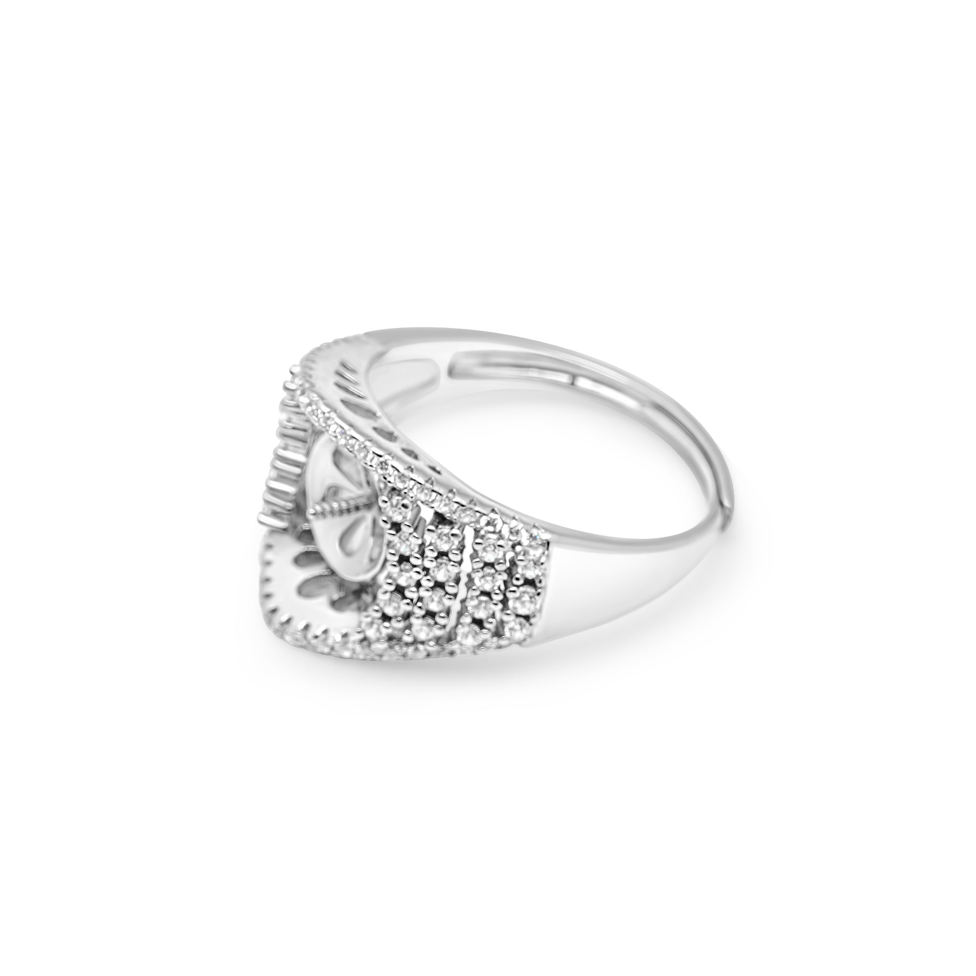 Adjustable Ring 925 Silver for pearl SC219