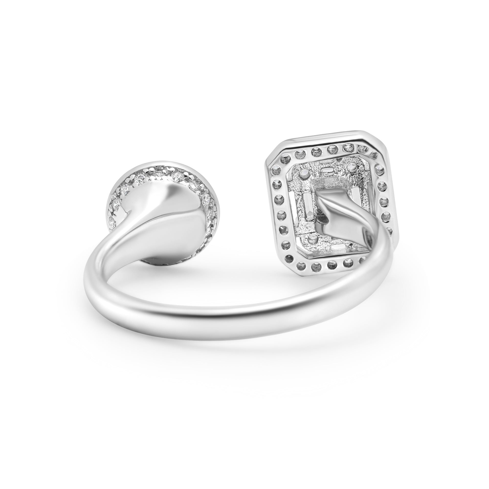 Adjustable Ring 925 Silver for pearl SC220