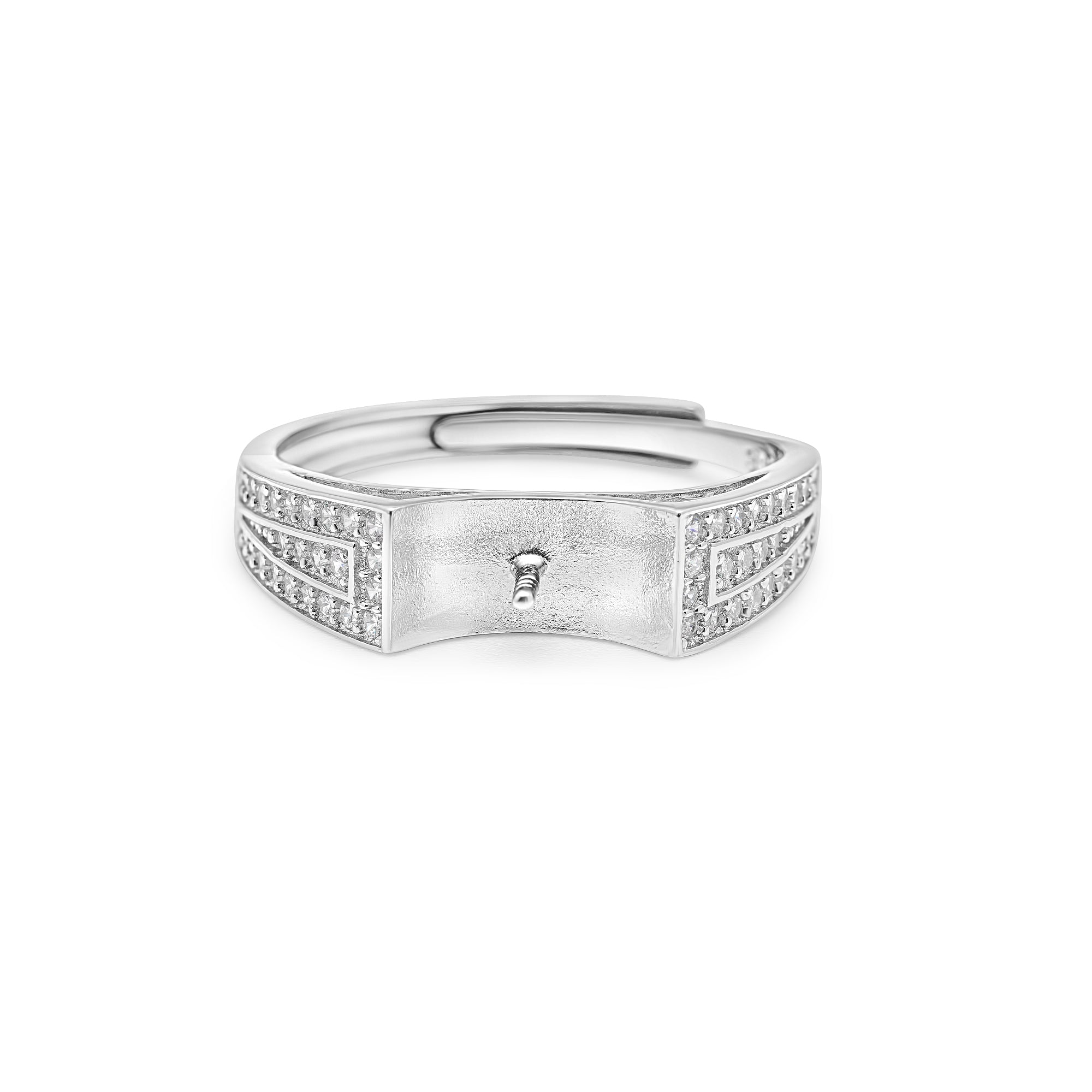 Adjustable Ring 925 Silver for pearl SC225