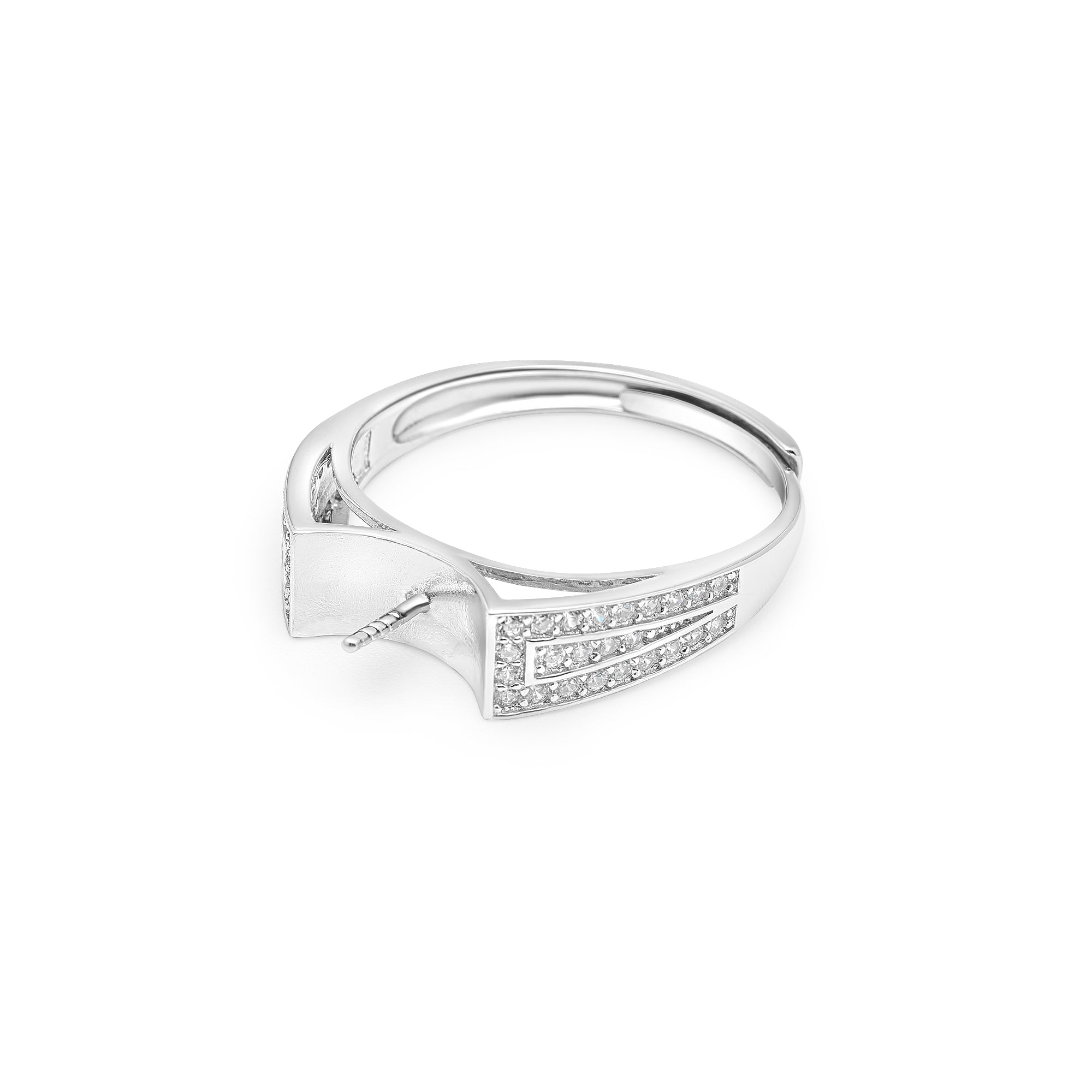 Adjustable Ring 925 Silver for pearl SC225