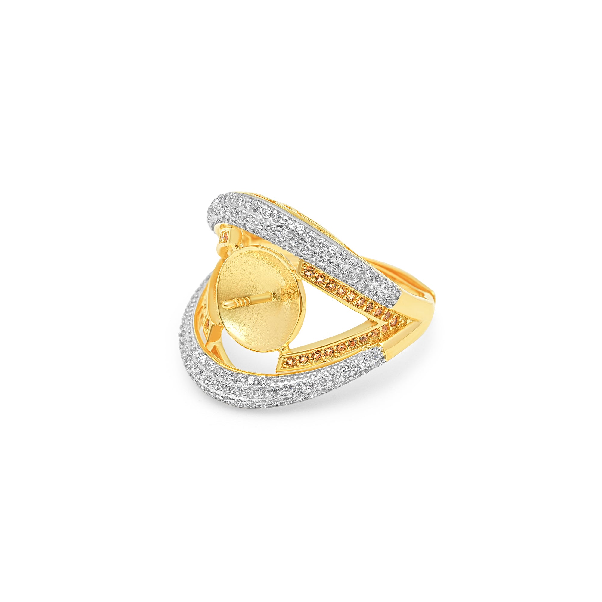 Adjustable Ring 925 Silver for pearl SC227G
