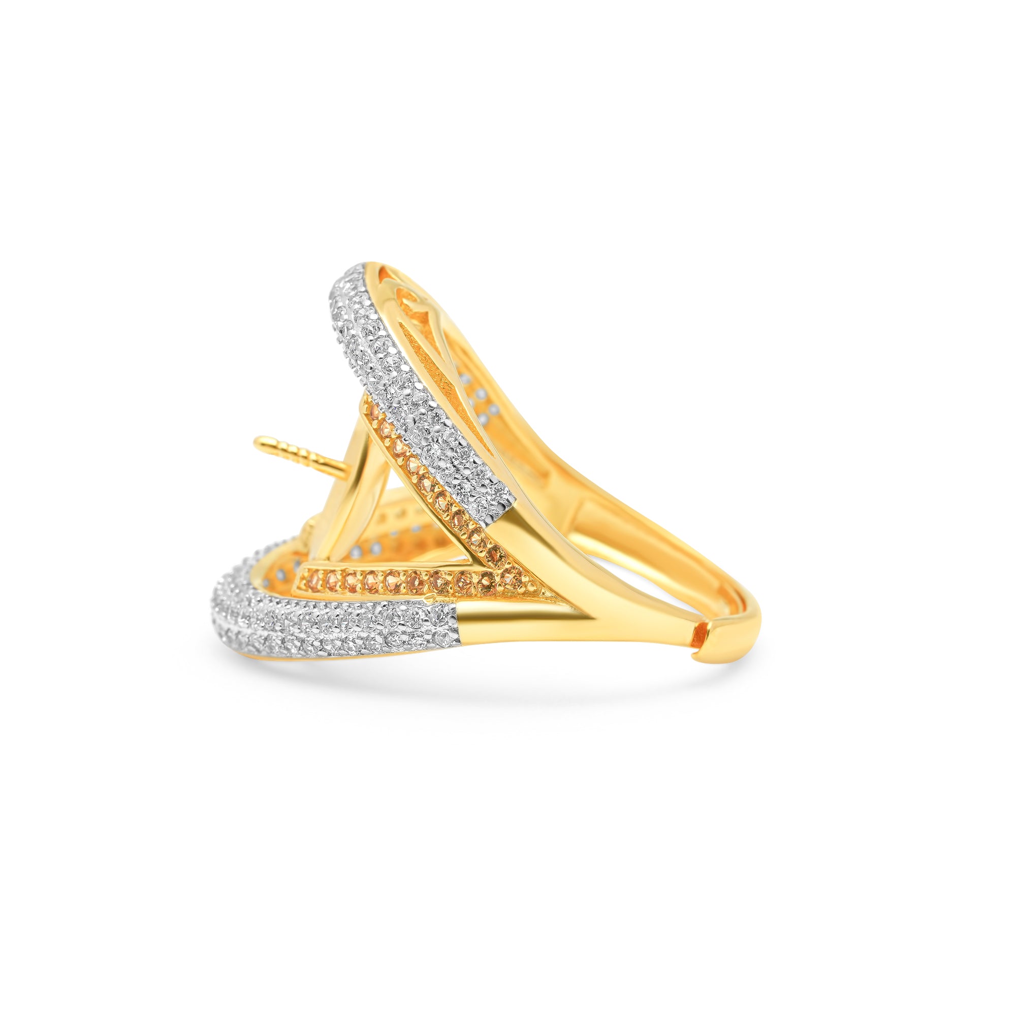Adjustable Ring 925 Silver for pearl SC227G