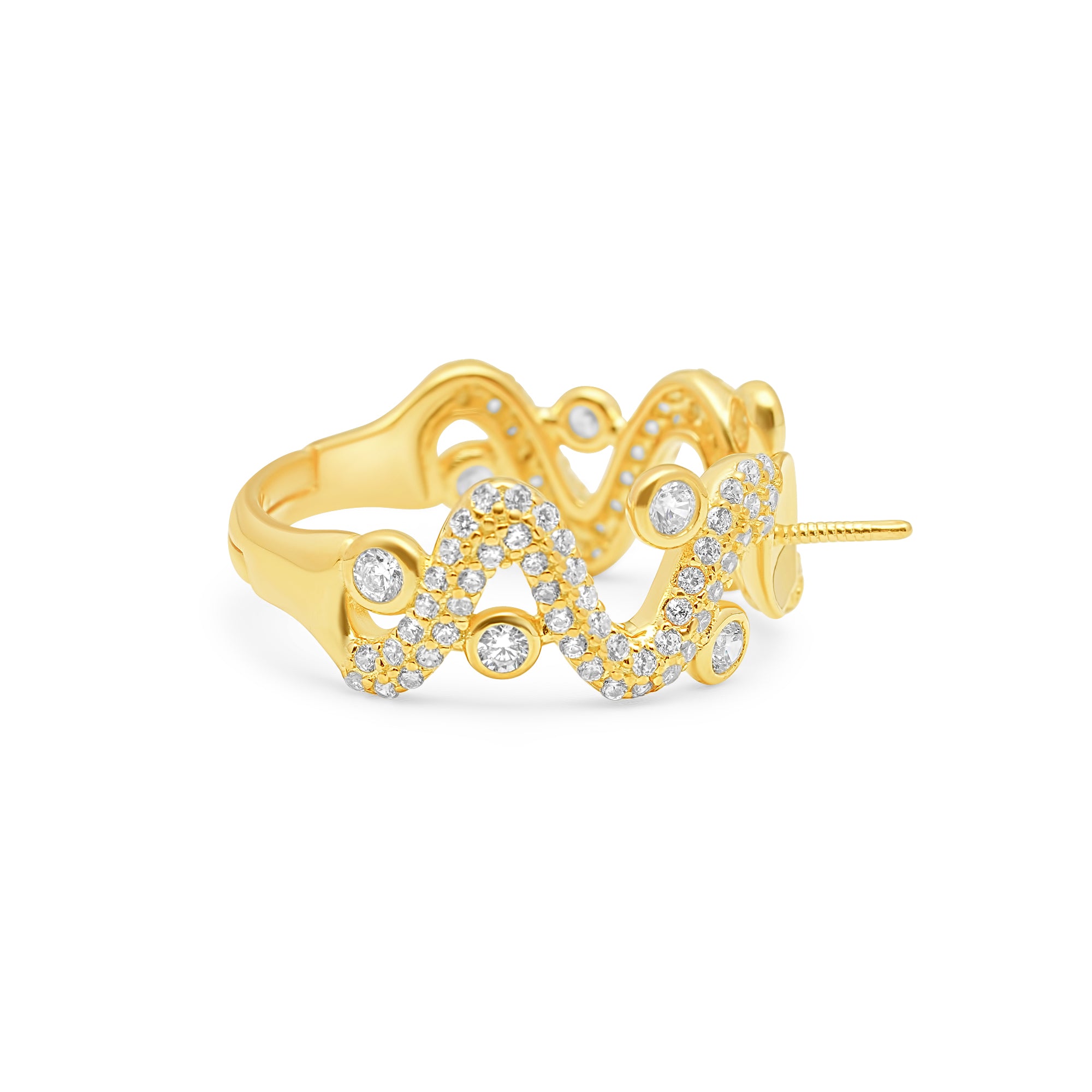 Adjustable Ring 925 Silver for pearl SC229G