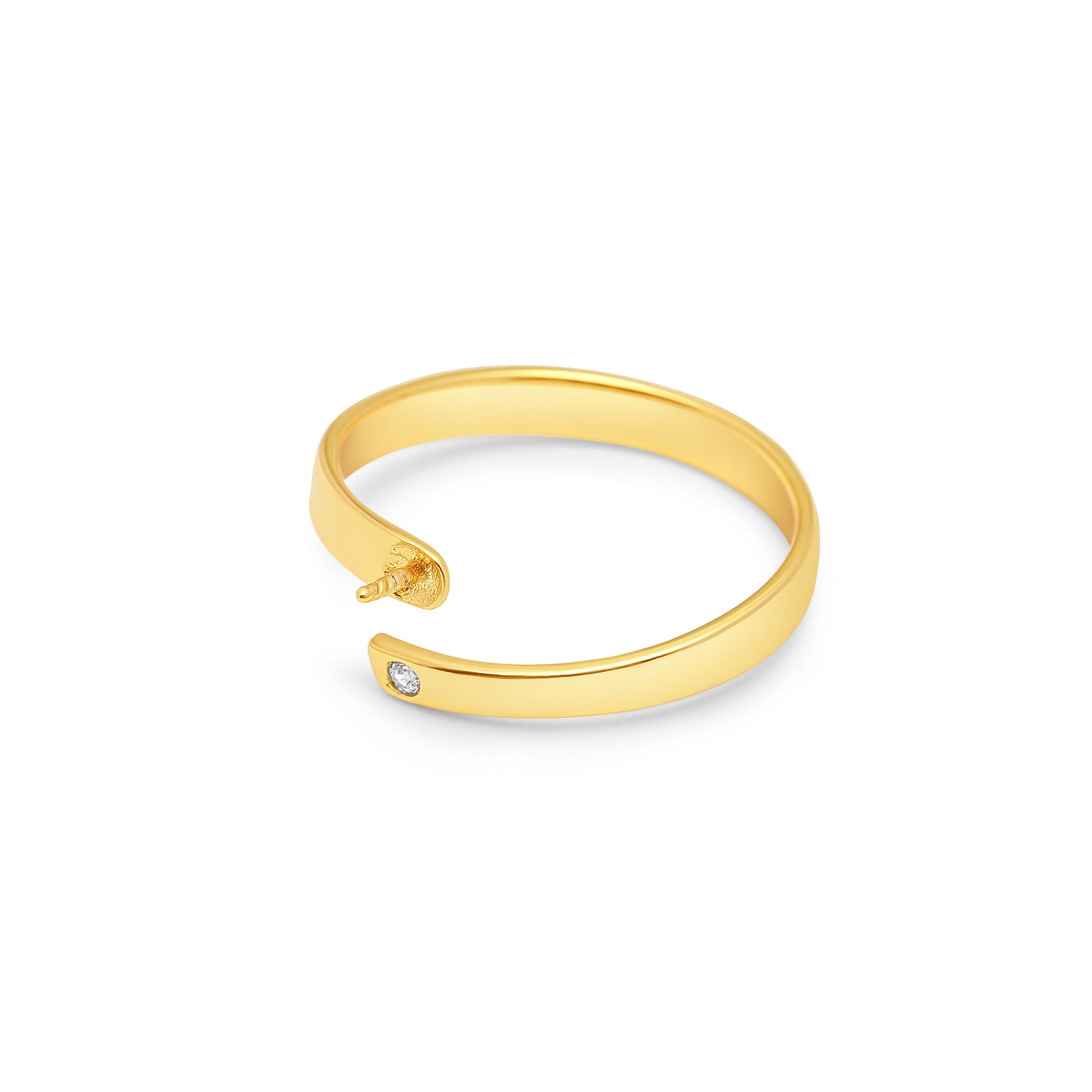 Adjustable Ring 925 Silver for pearl SC231G