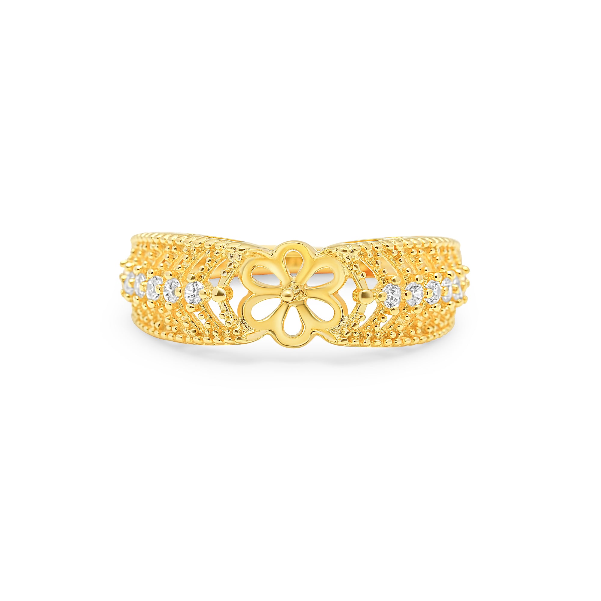 Adjustable Ring 925 Silver for pearl SC257/SC257G