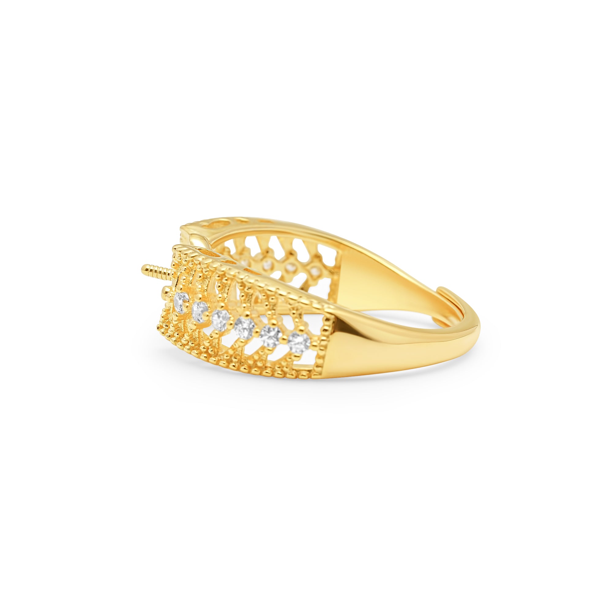 Adjustable Ring 925 Silver for pearl SC257/SC257G