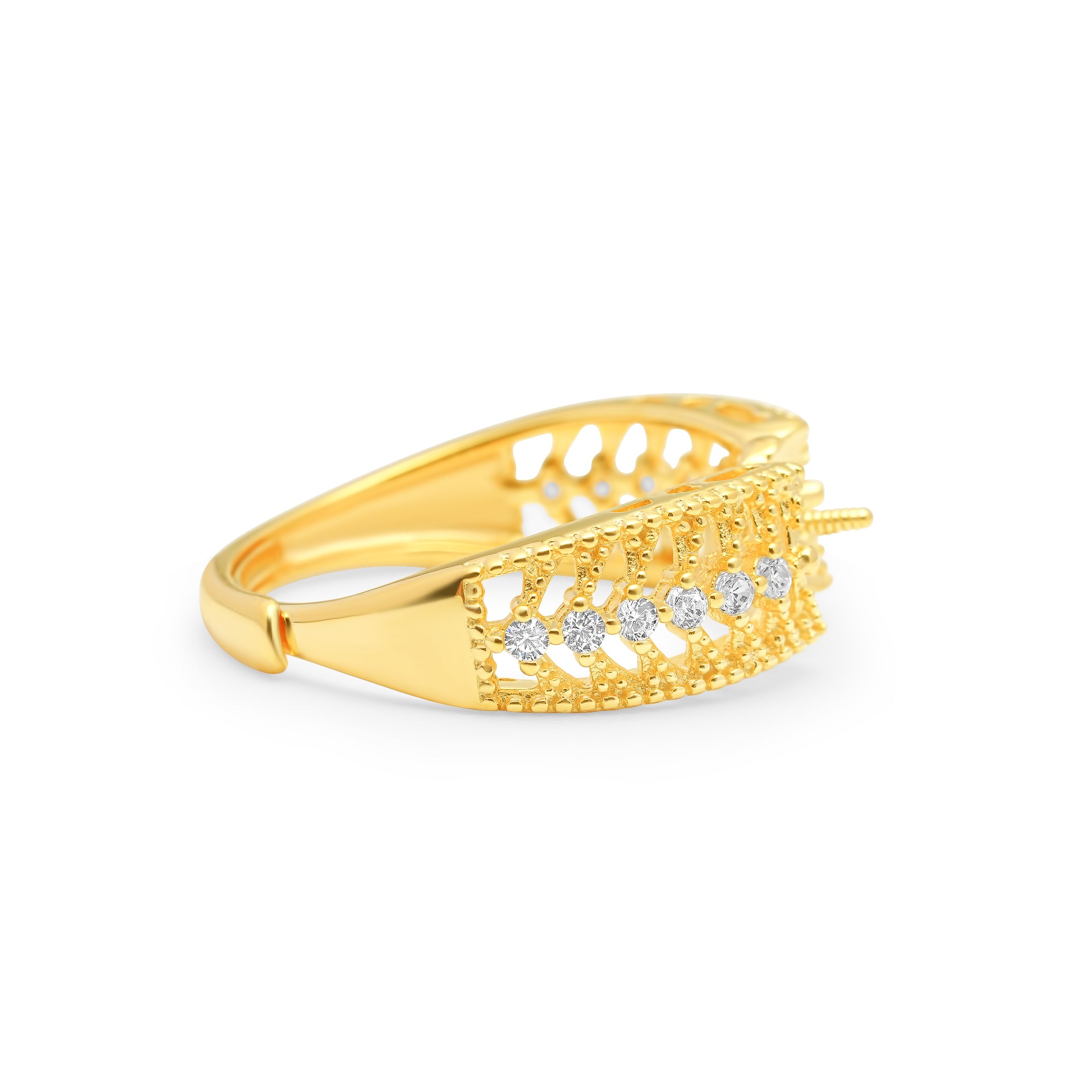 Adjustable Ring 925 Silver for pearl SC257/SC257G