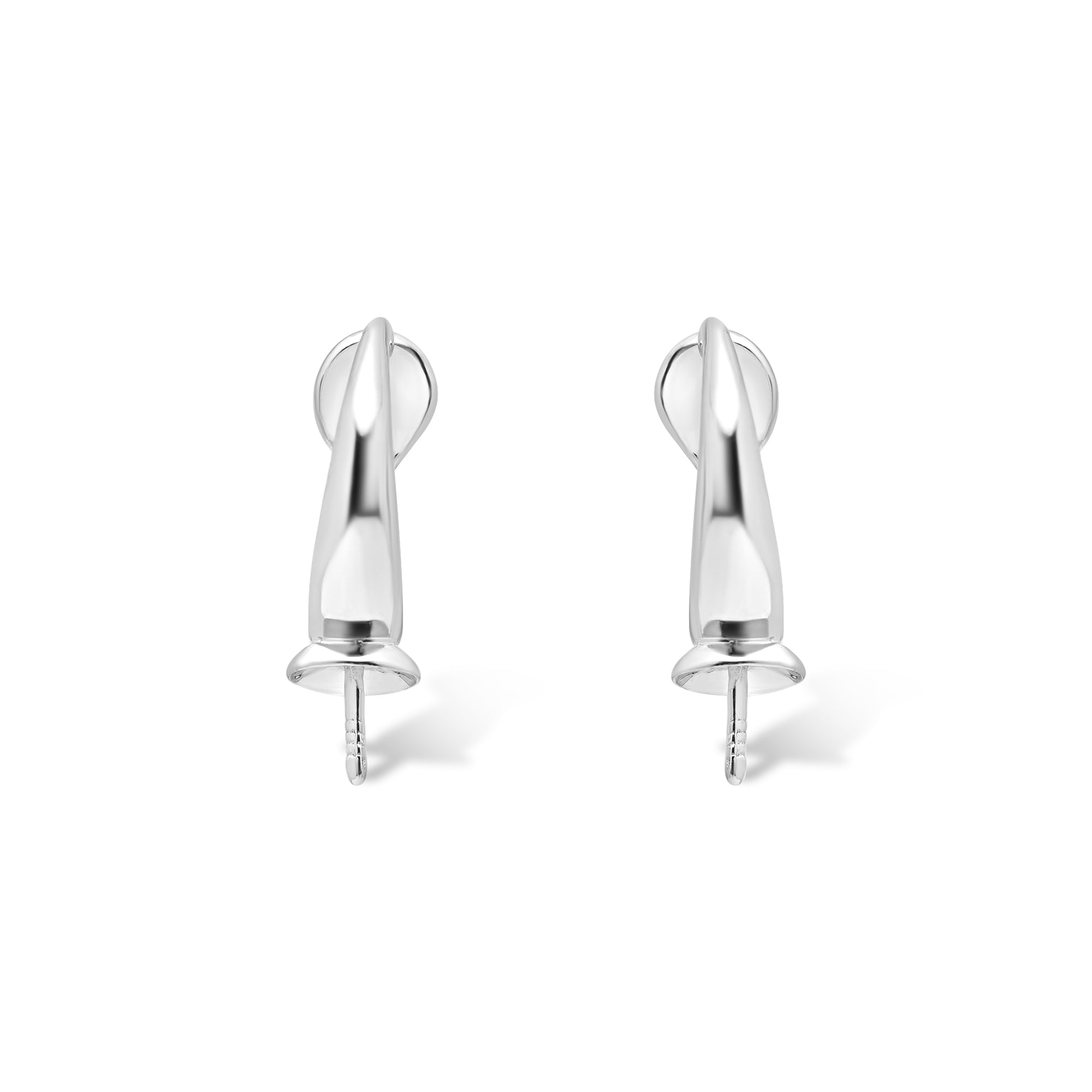 Dangle Earring Bails 925 Silver for Pearl SC235
