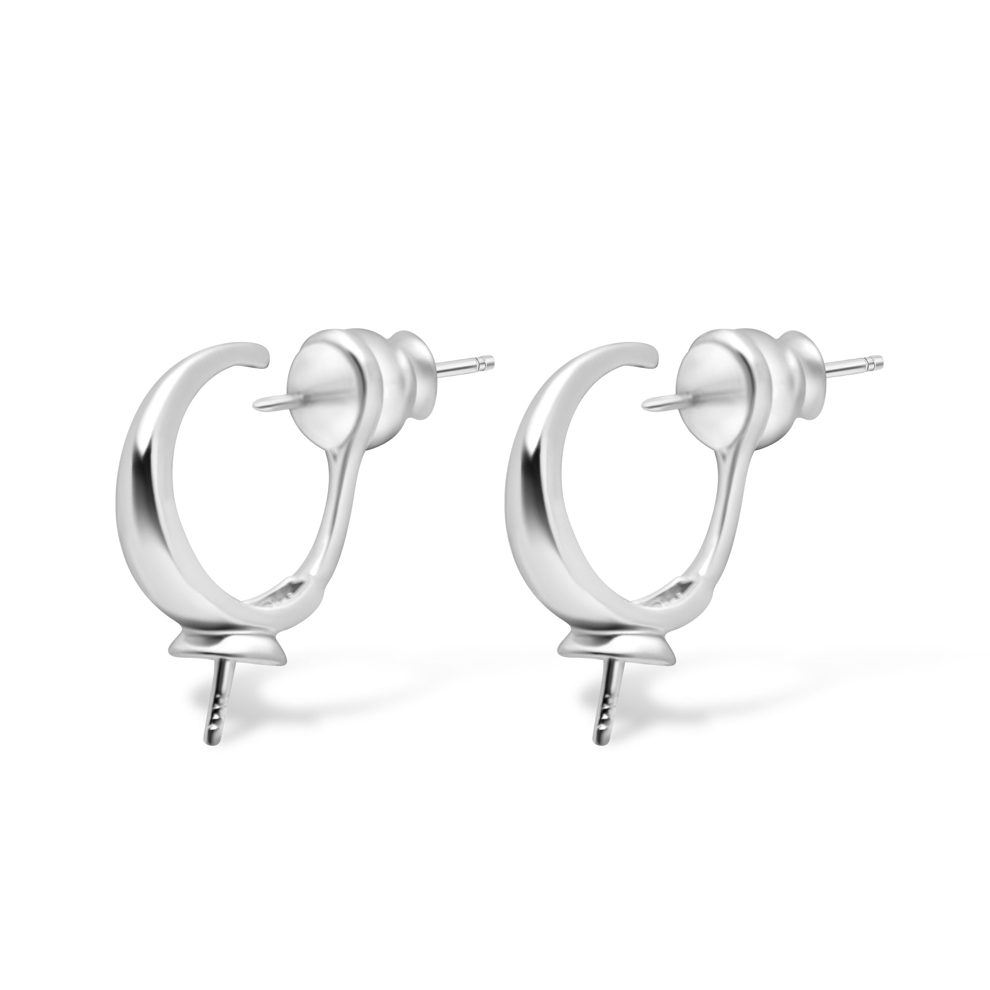 Dangle Earring Bails 925 Silver for Pearl SC235
