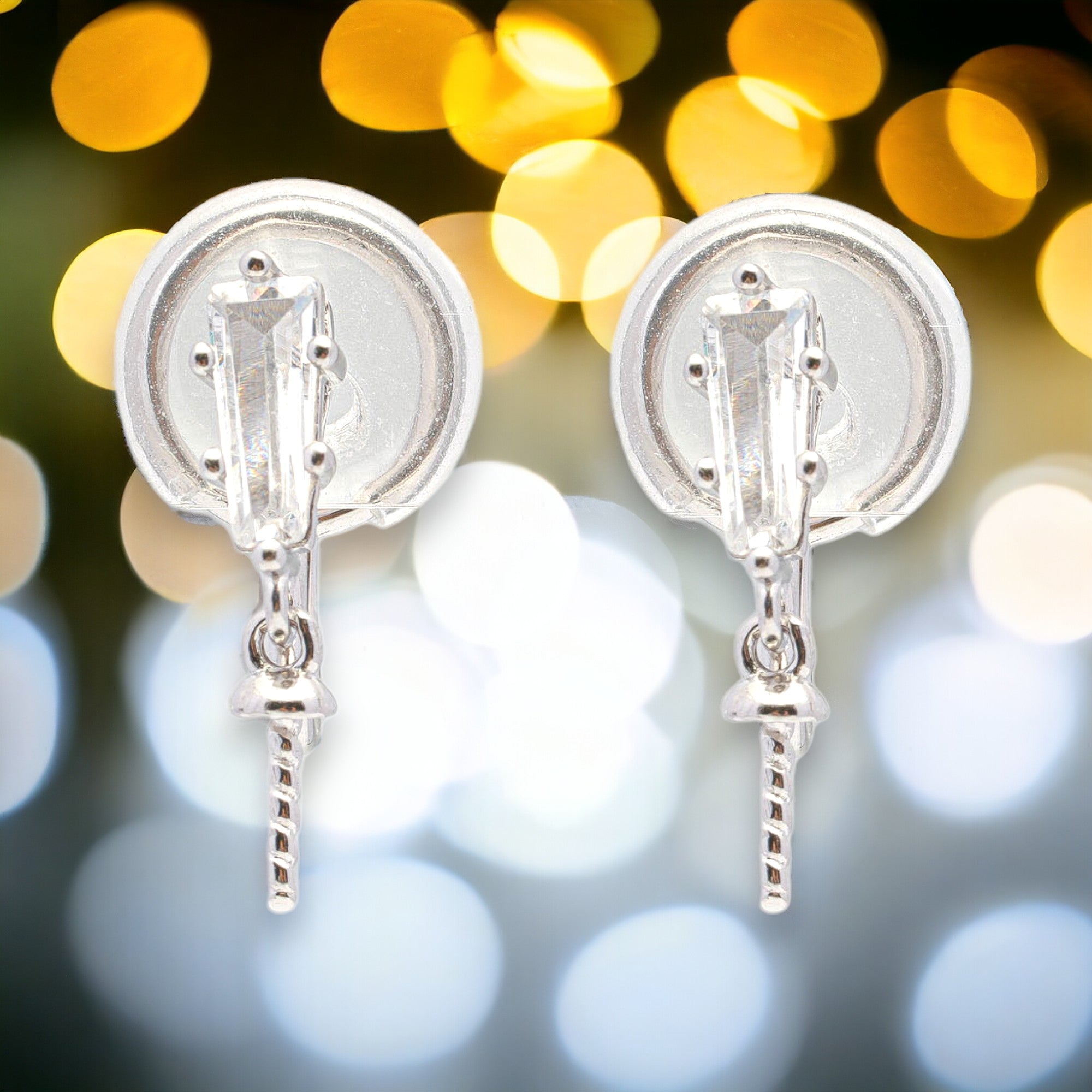 925 Silver RH Earrings Dangling SC234