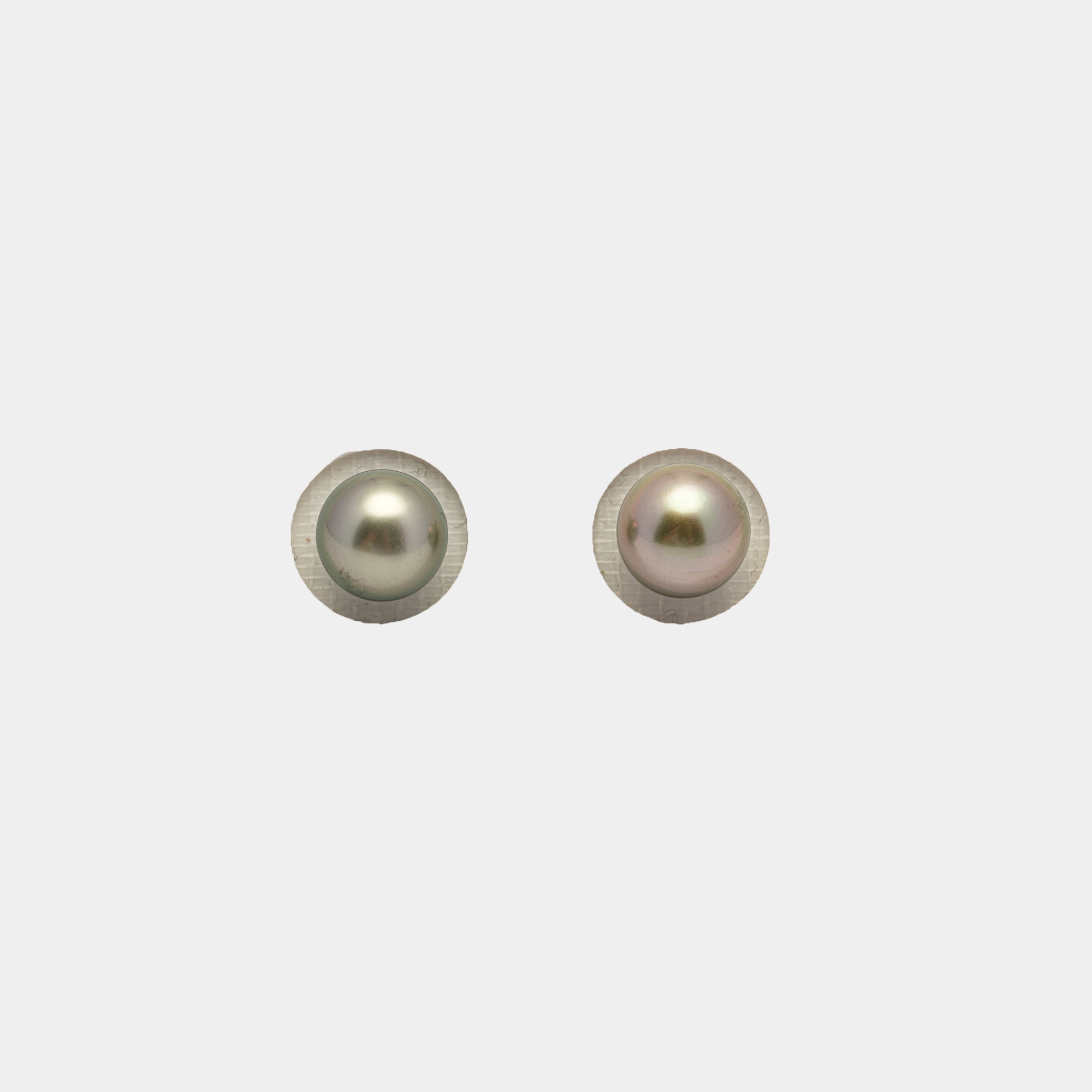 2pcs Multicolor 9-9.2mm - NR AAA/AA Quality Tahitian Pearl Pair ER1343 CMP1