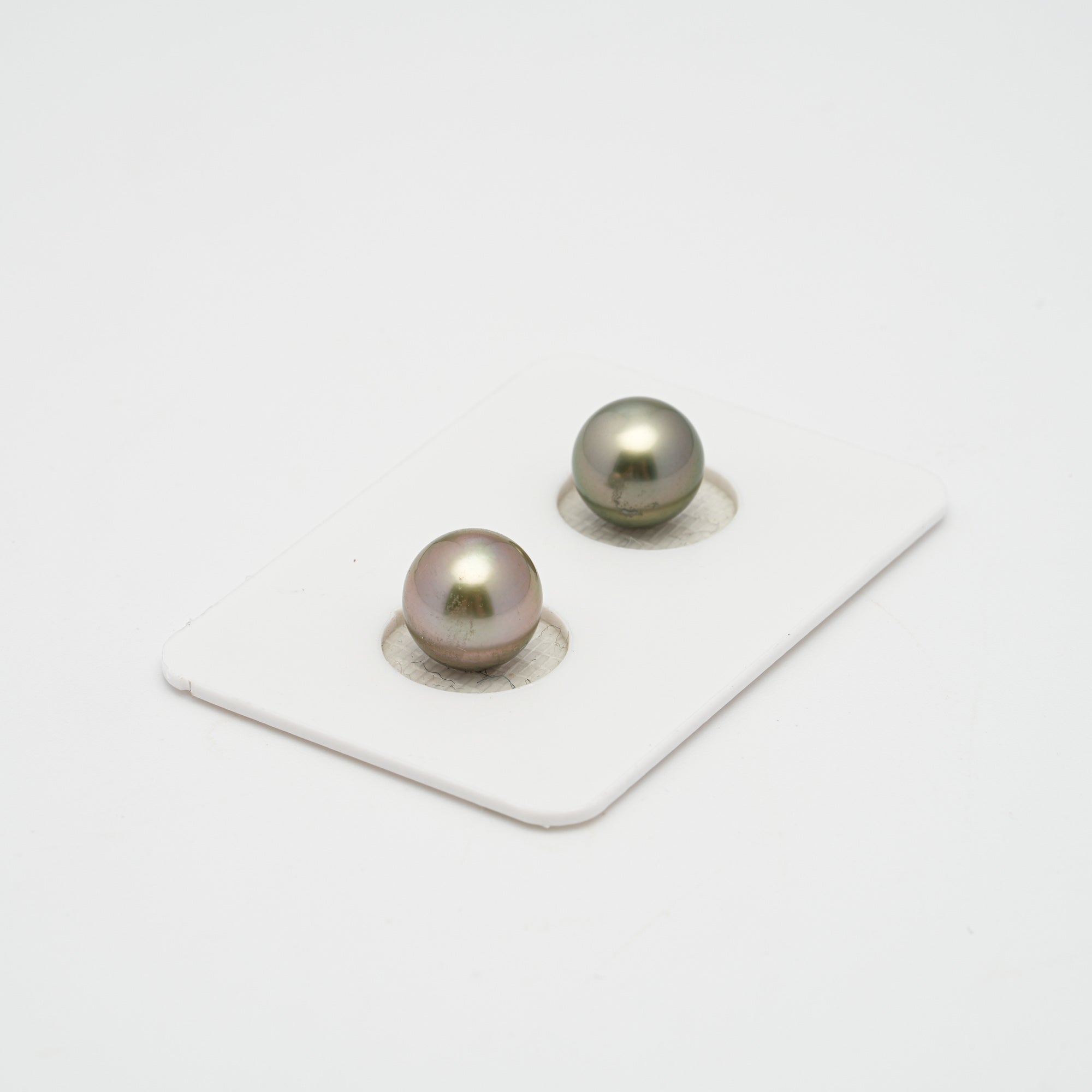 2pcs Multicolor 9-9.2mm - NR AAA/AA Quality Tahitian Pearl Pair ER1343 CMP1