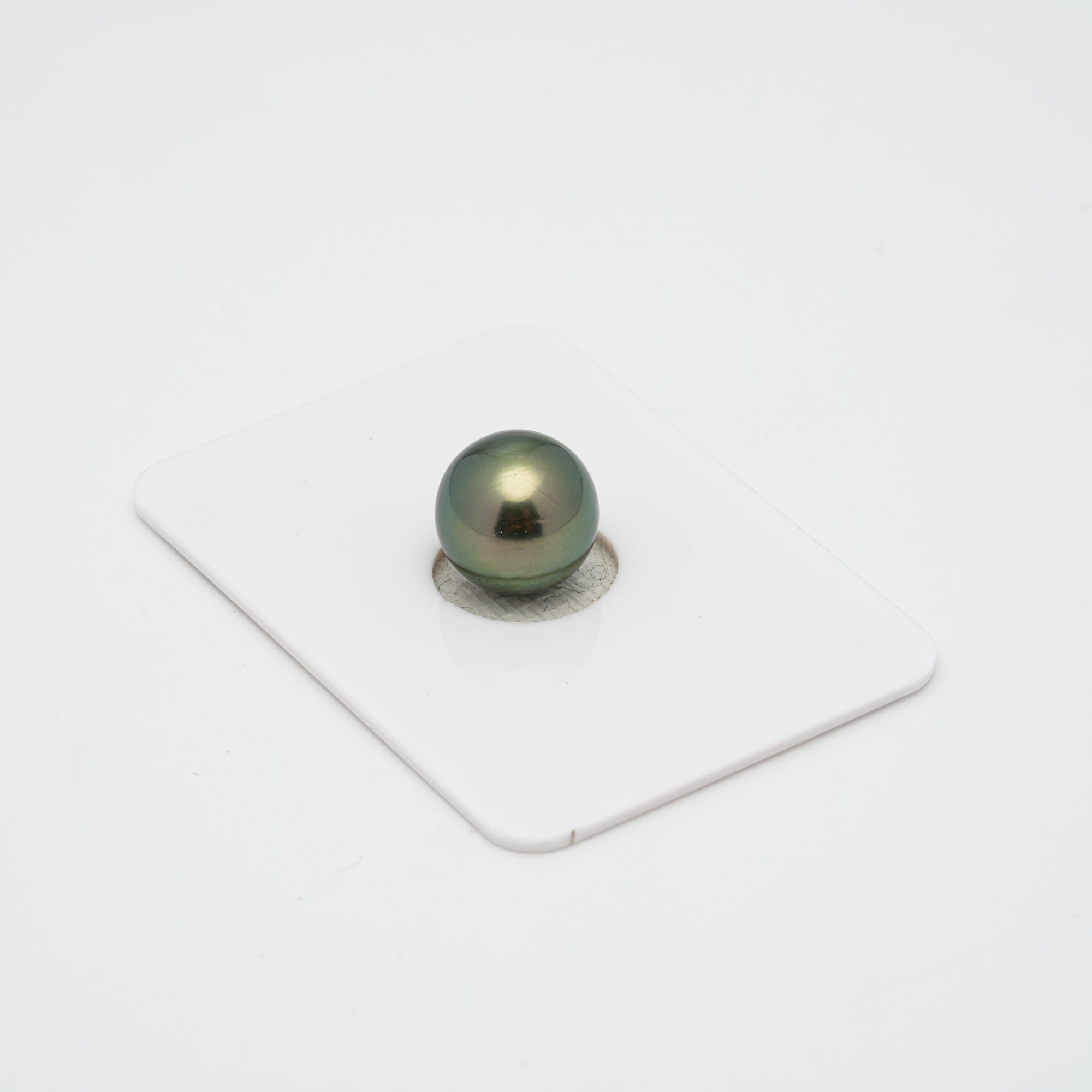 1pcs "High Luster" Green 10.9mm - RSR AAA/AA Quality Tahitian Pearl Single LP1597