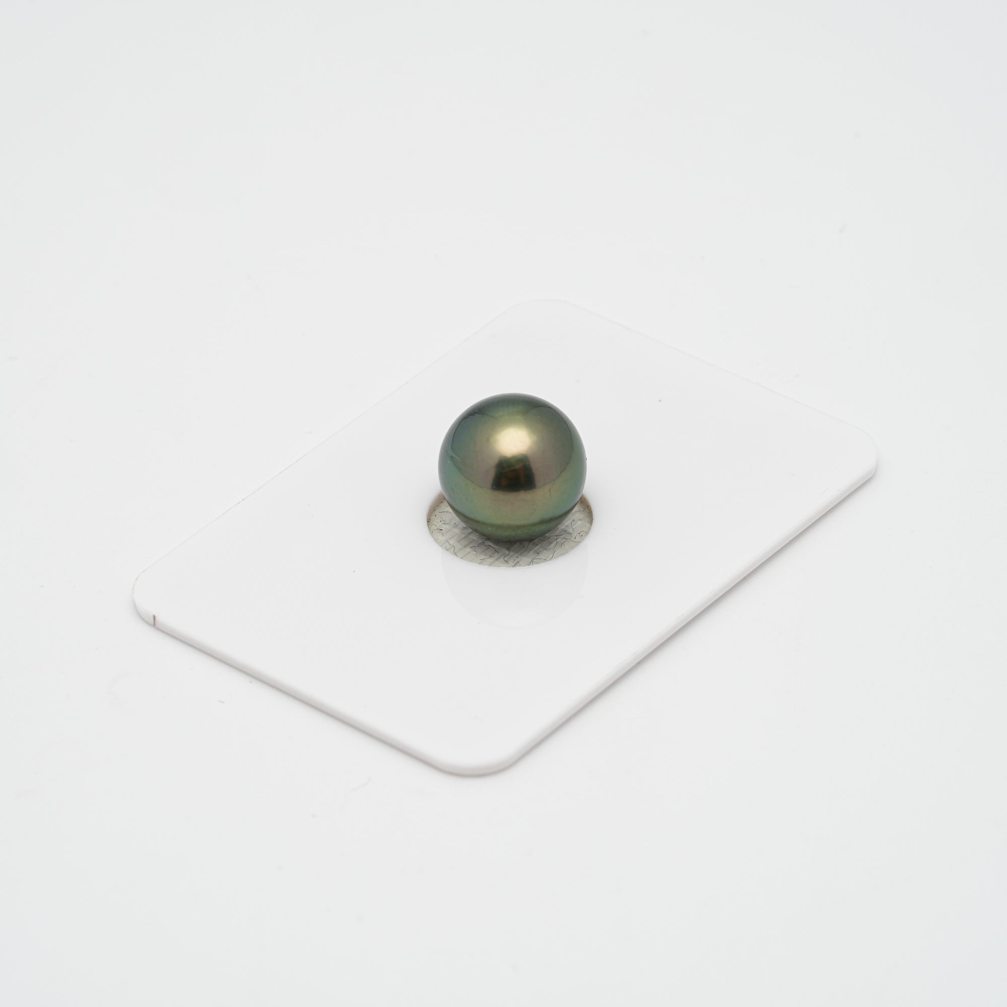 1pcs "High Luster" Green 10.9mm - RSR AAA/AA Quality Tahitian Pearl Single LP1597