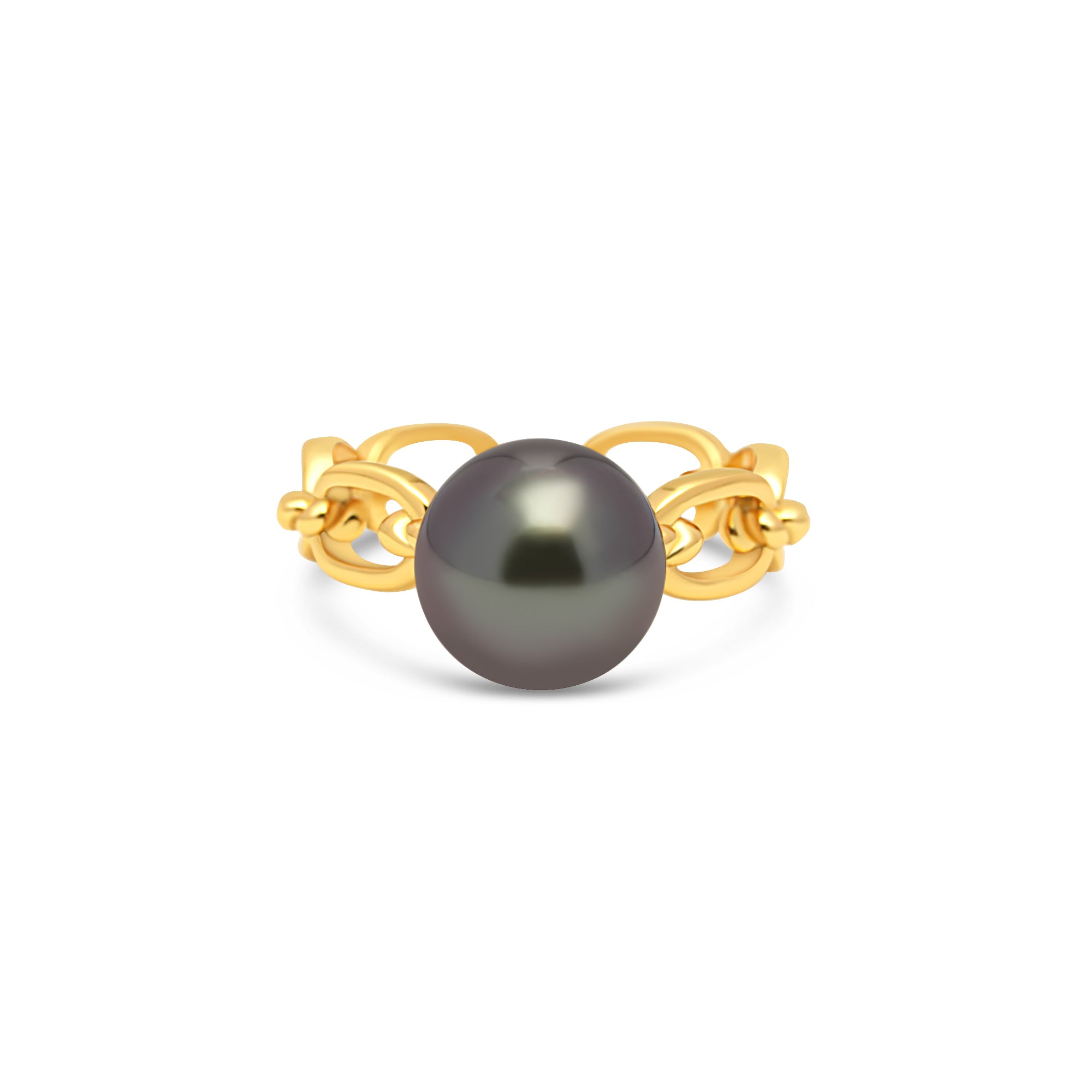 1pcs Tahitian Pearl Ring 925 Silver SHM1381 OR11