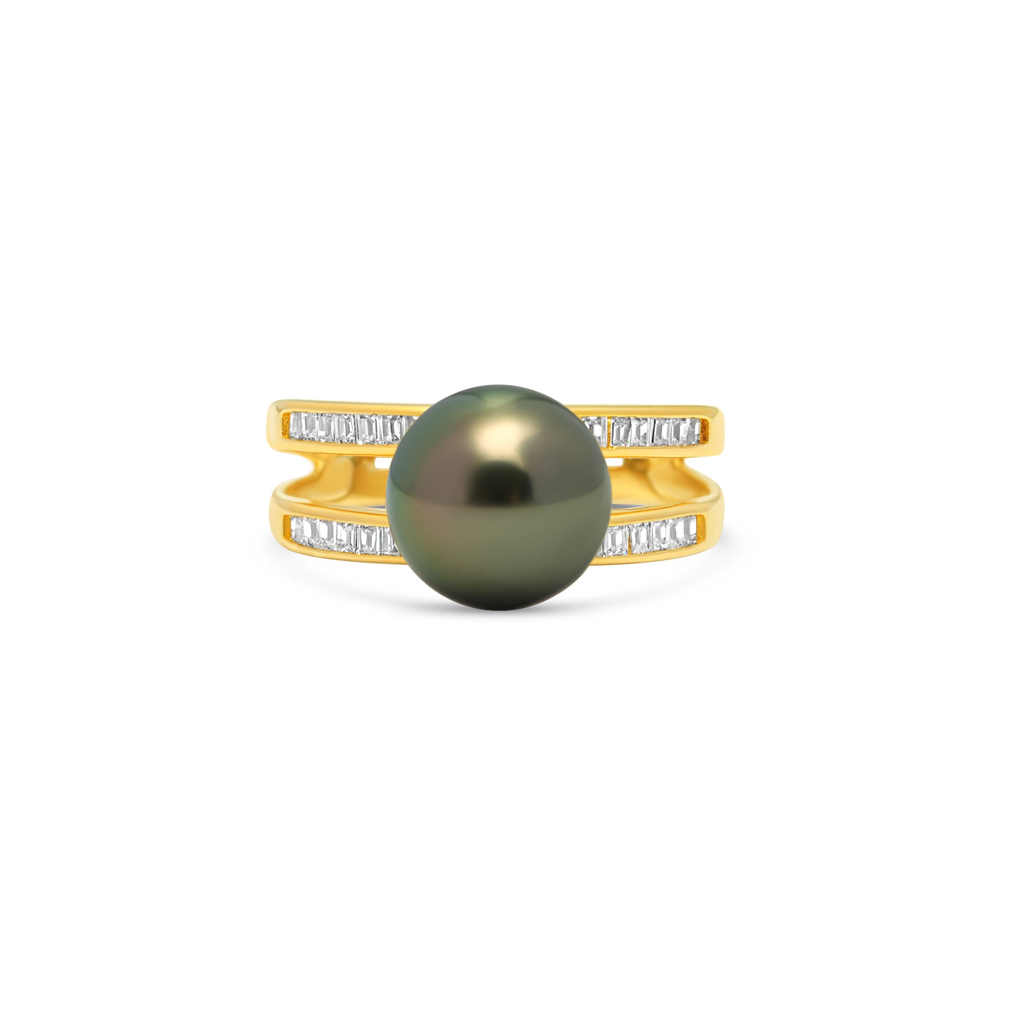 1pcs Tahitian Pearl Ring 925 Silver SHM1618