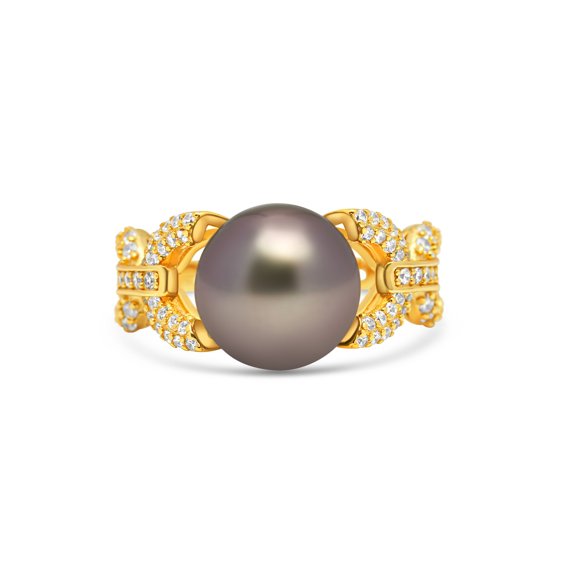 1pcs Tahitian Pearl Ring 925 Silver SHM1715