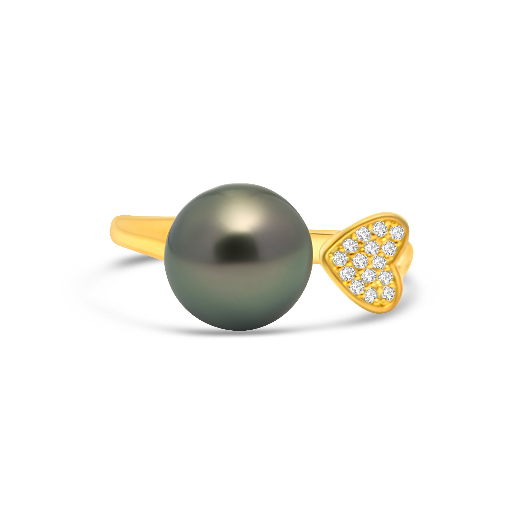 1pcs Tahitian Pearl Ring 925 Silver SHM1823 OR6