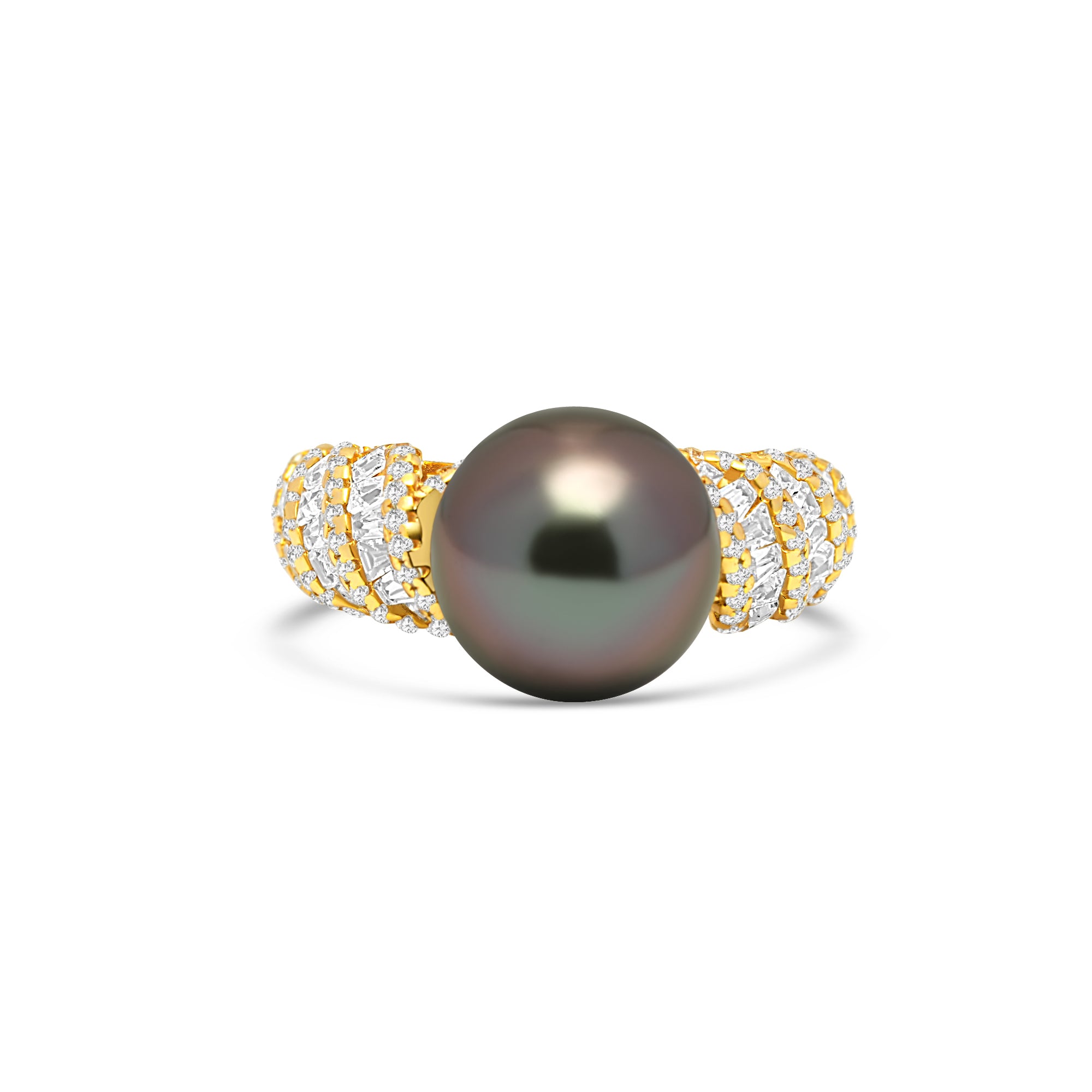 1pcs Tahitian Pearl Ring 925 Silver SHM1825
