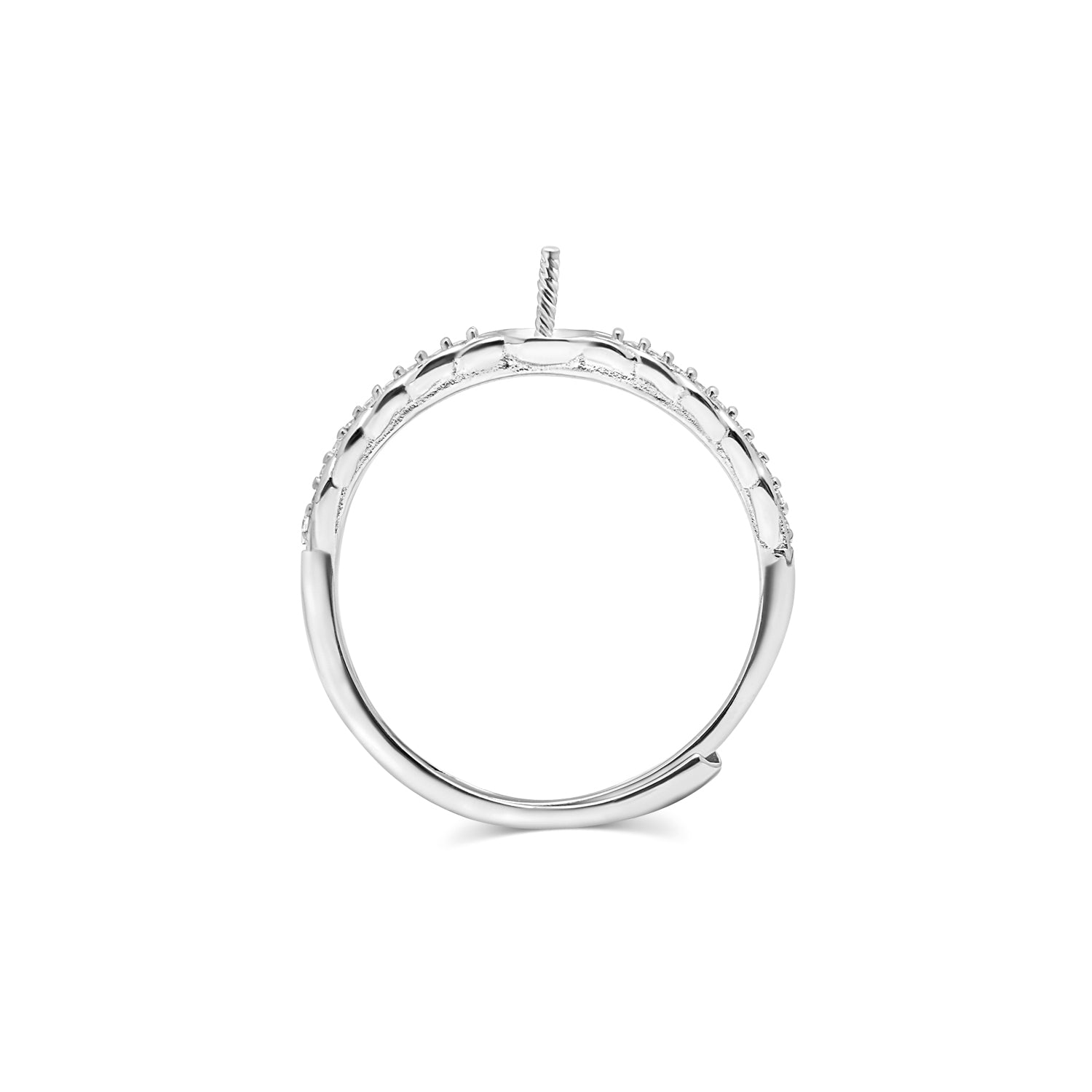 Adjustable Ring 925 Silver for pearl SC372