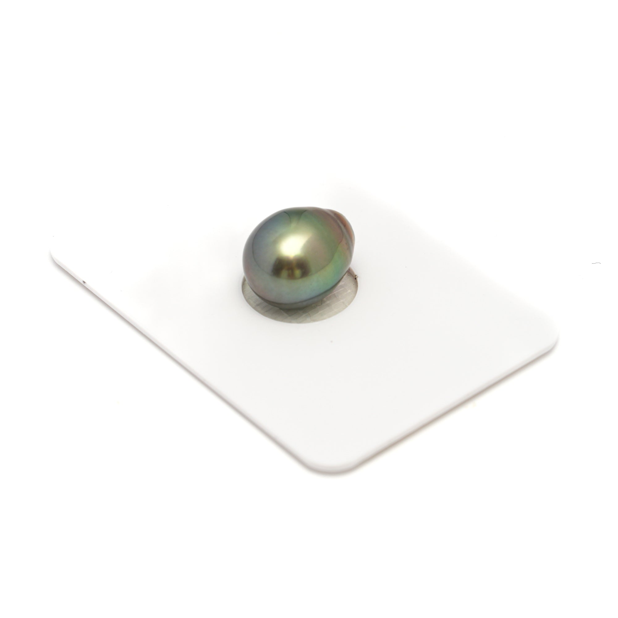 1pcs "High Luster" Green 10.5mm - SB AAA Quality Tahitian Pearl Single LP2249 OR12