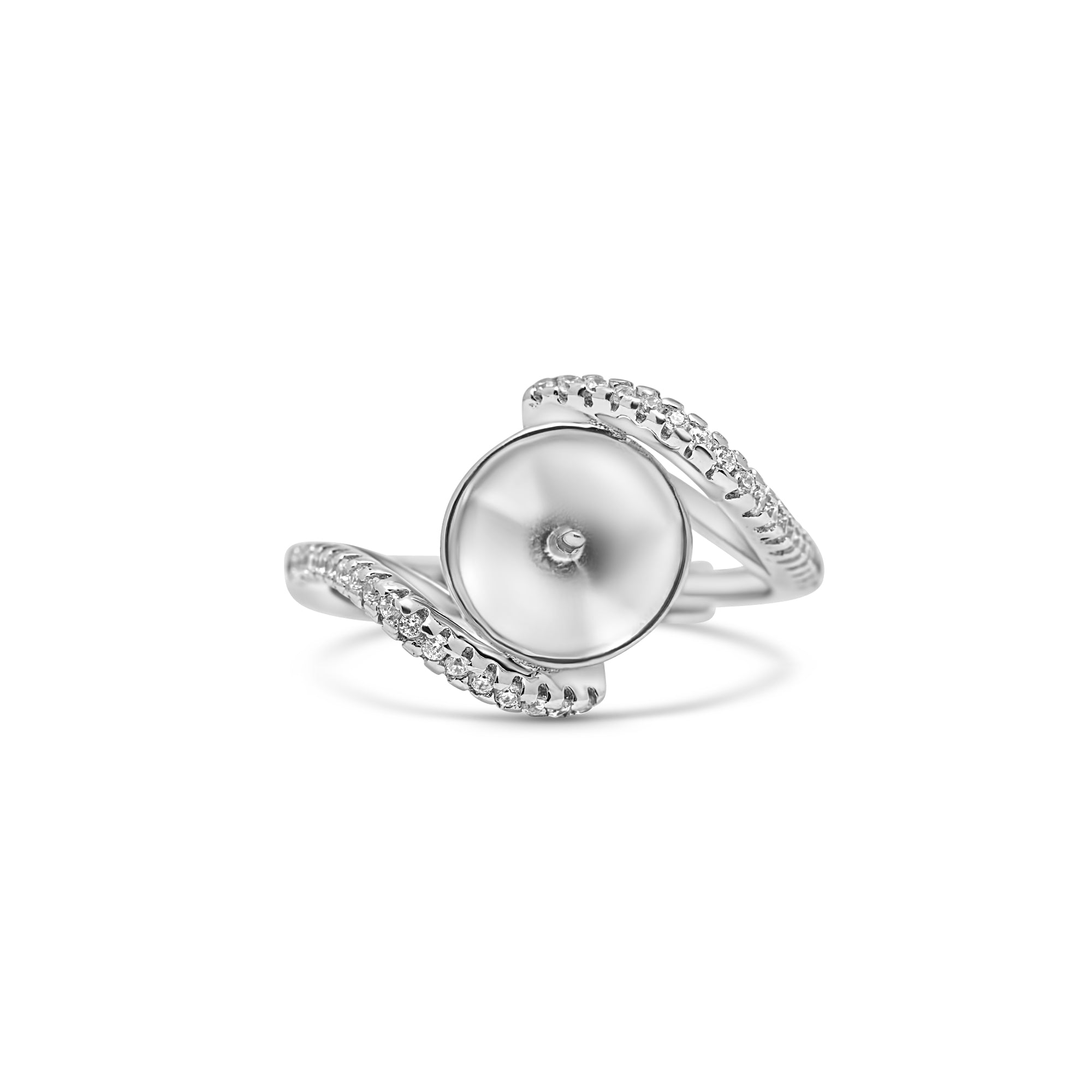 Adjustable Ring 925 Silver for pearl SC496
