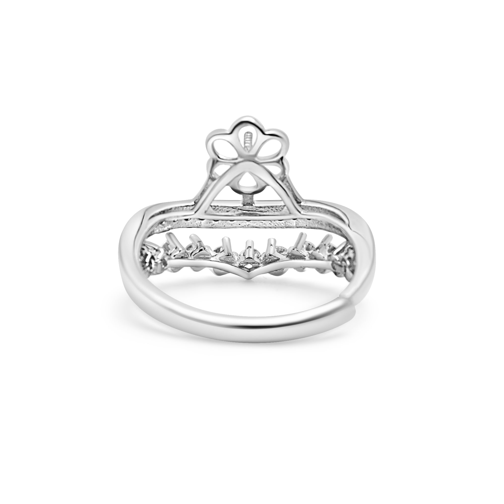 Adjustable Ring 925 Silver for pearl SC333