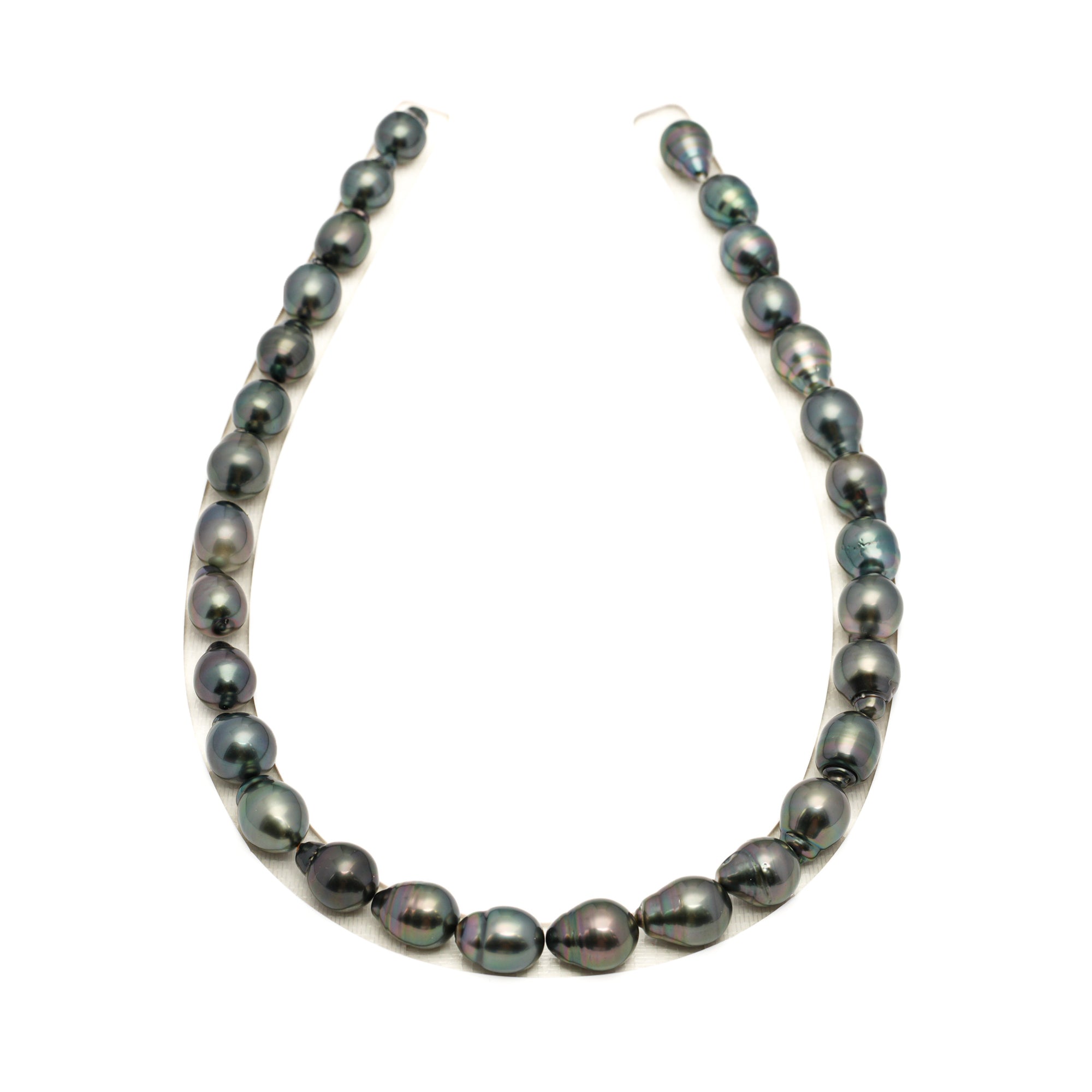 30pcs Dark Mix 9-12mm - CL/SB AAA/AA Quality Tahitian Pearl Necklace NL1767 LP1
