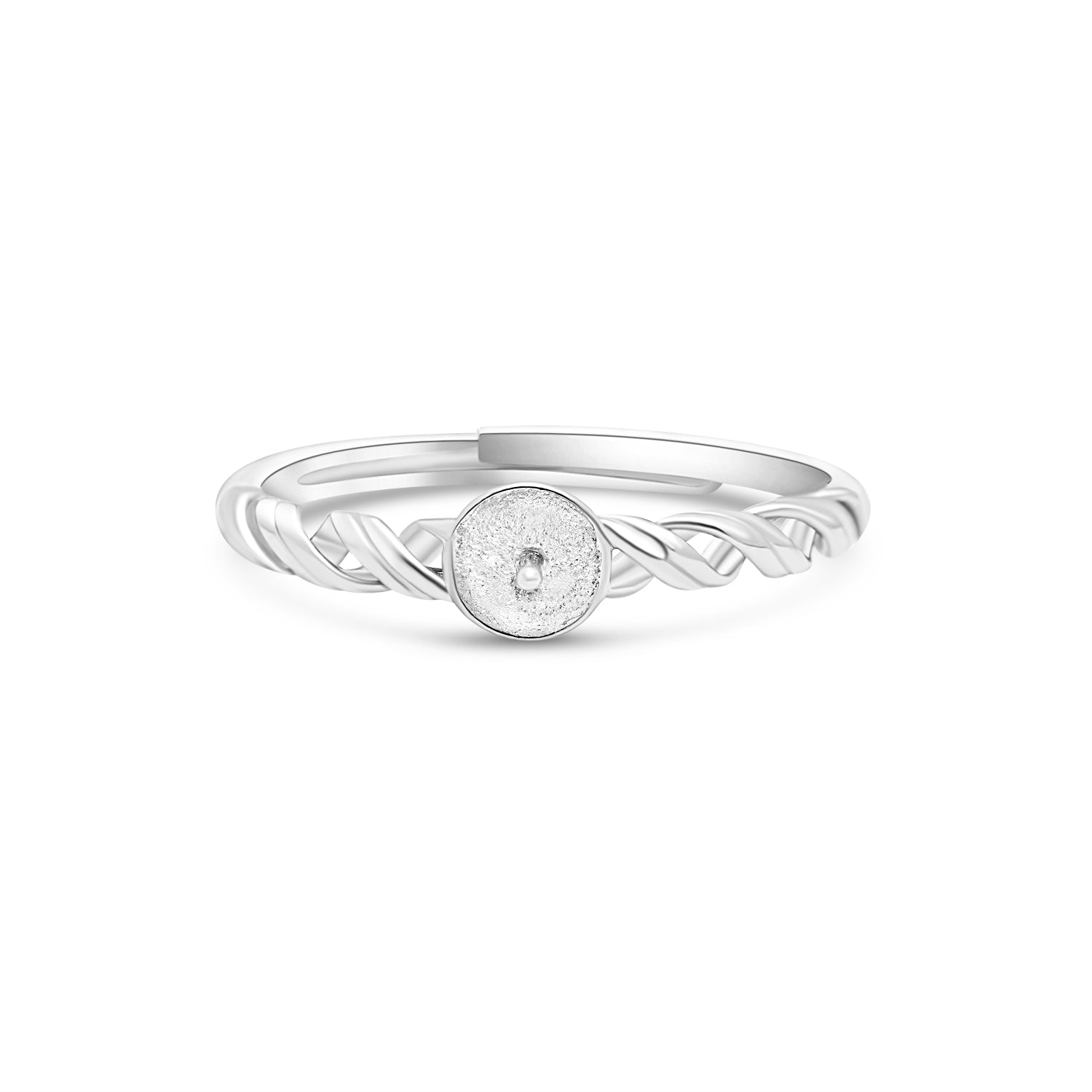 Adjustable Ring 925 Silver for pearl SC352