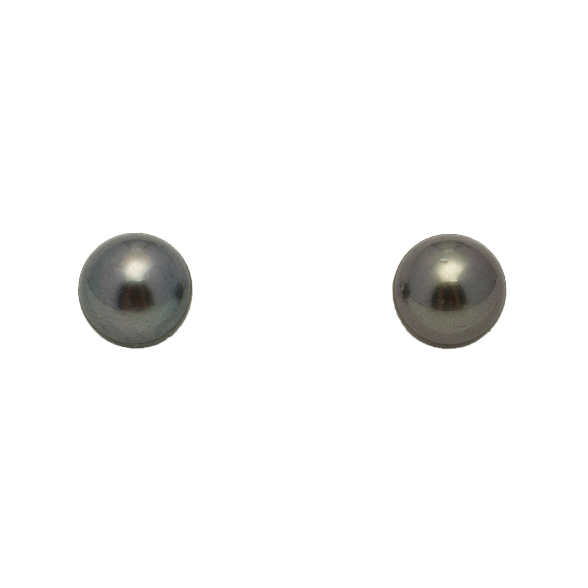 2pcs Green 7.8mm - RSR AAA/AA Quality Tahitian Pearl Pair ER1794 NG19
