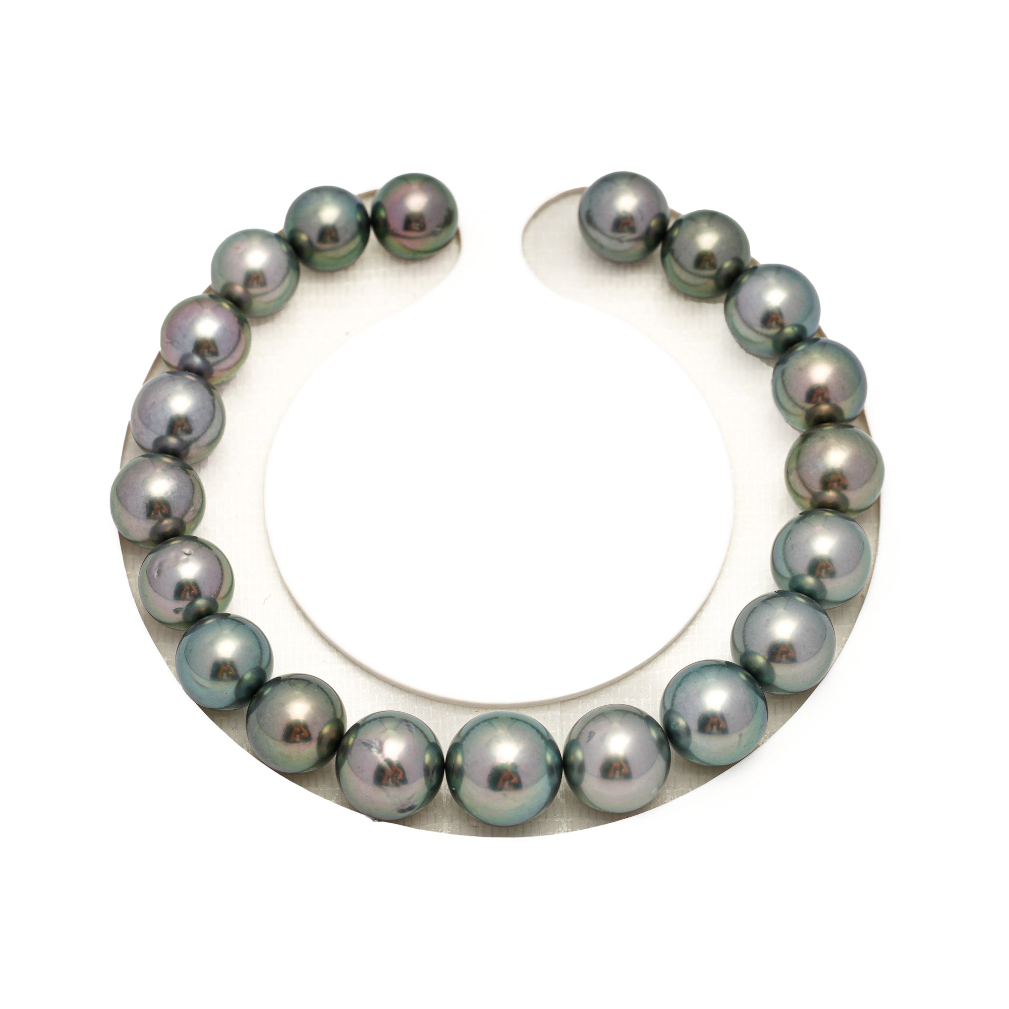 20pcs Green Mix 8-10mm - SR AAA/AA Quality Tahitian Pearl Bracelet BR2347 OR7