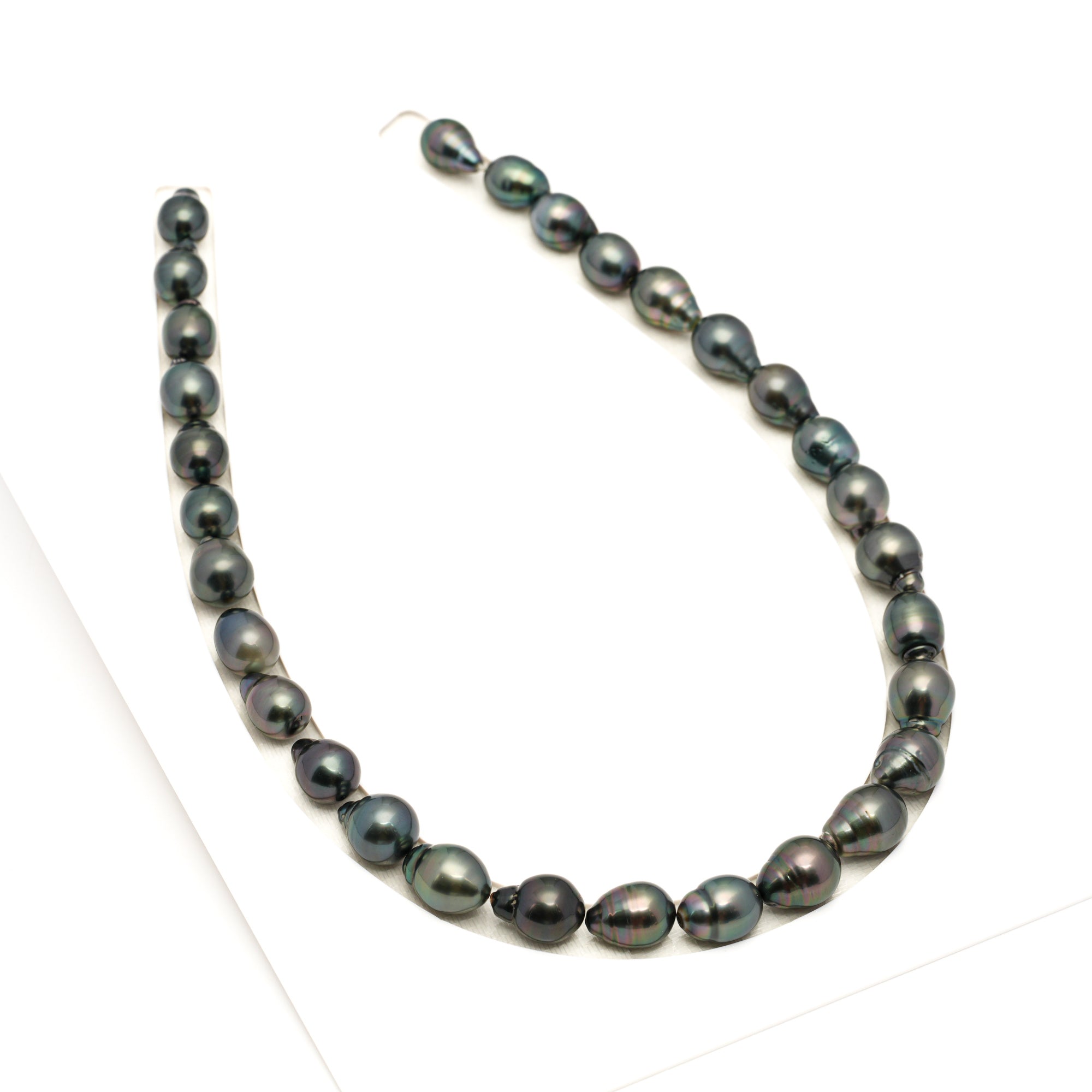 30pcs Dark Mix 9-12mm - CL/SB AAA/AA Quality Tahitian Pearl Necklace NL1767 LP1