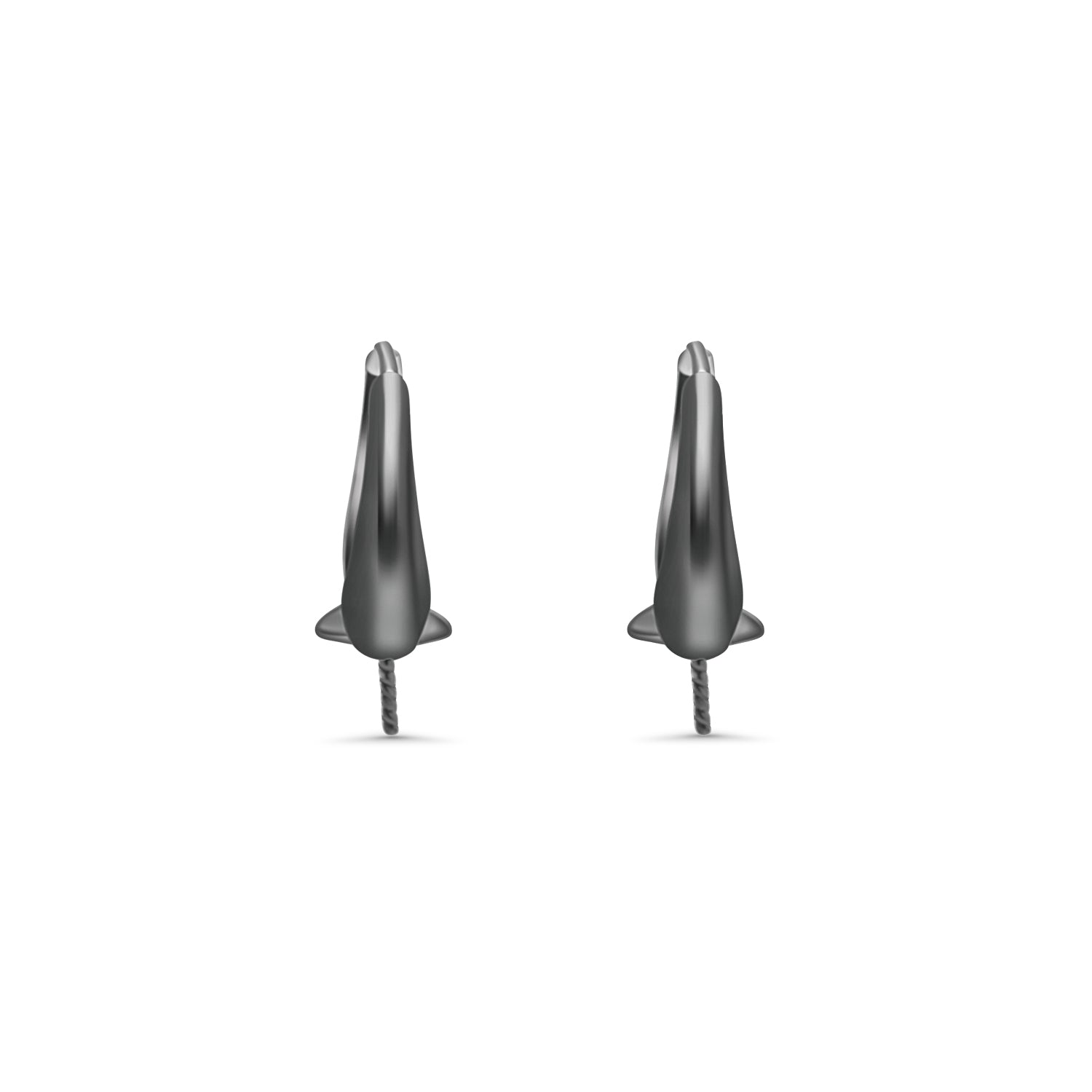 Dangle Earring Bails 925 Silver for Pearl SC330