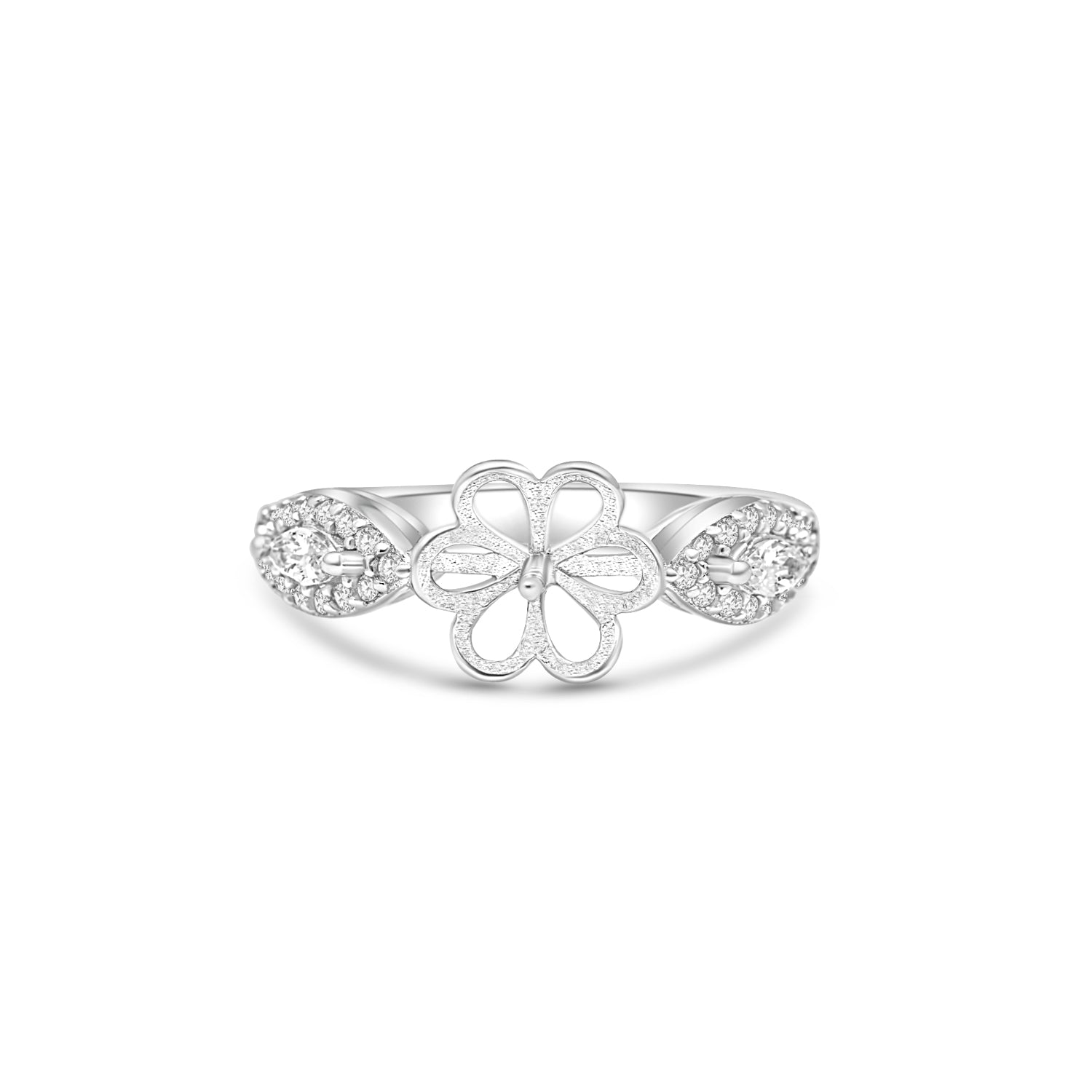 Adjustable Ring 925 Silver for pearl SC364