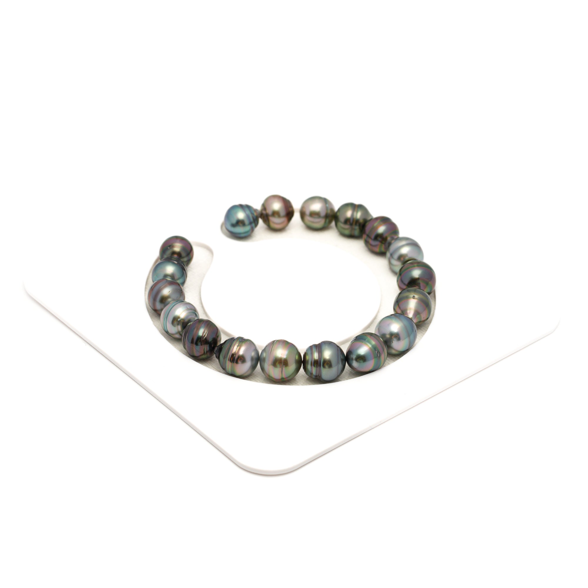 18pcs Mix 8-10mm - CL/SB AAA/AA Quality Tahitian Pearl Bracelet BR2364 TH5