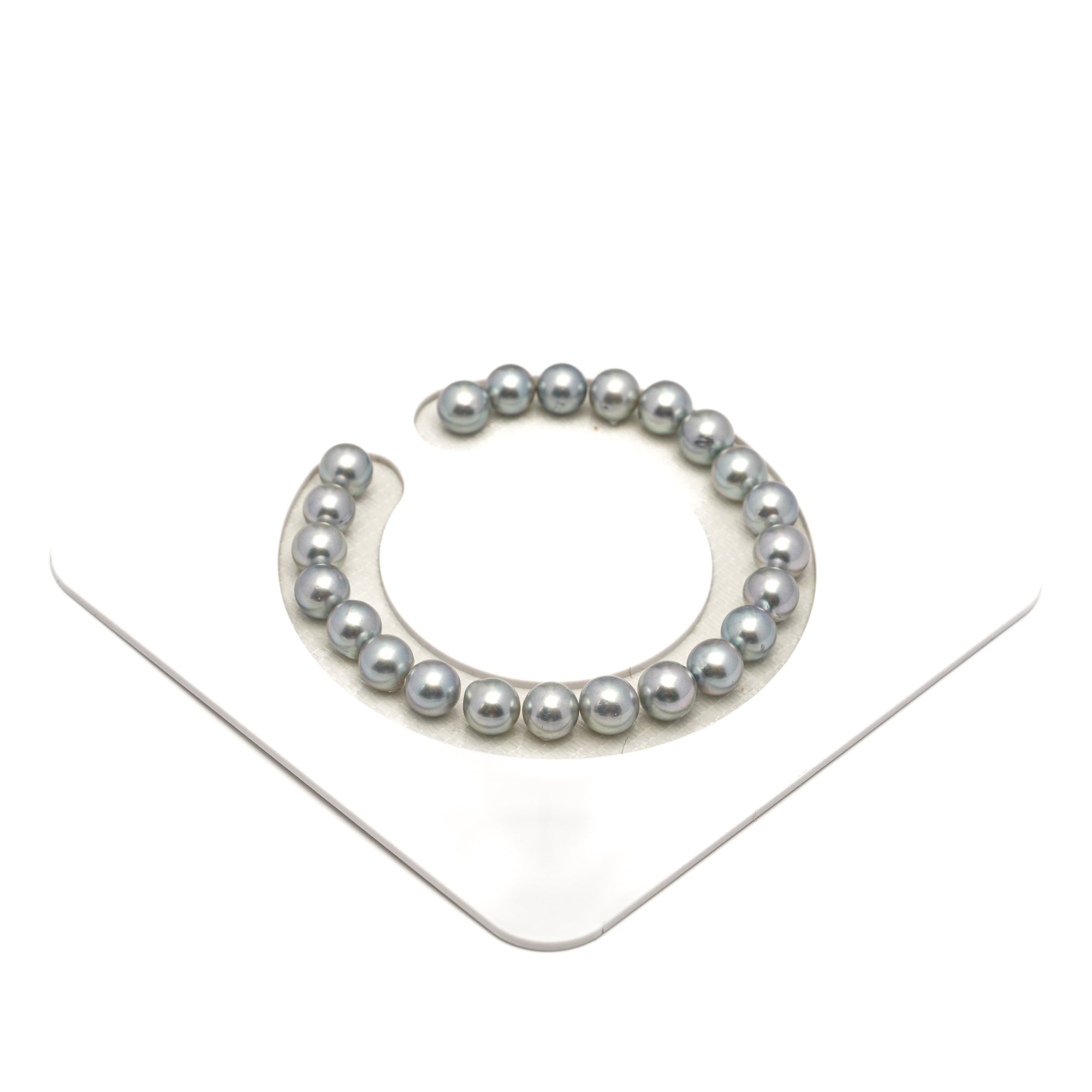 23pcs Akoya Pearl "High Luster" Silver Mix 7.2-7.5mm - SR/NR AAA/AA Quality Bracelet AKBR2417 CMA1